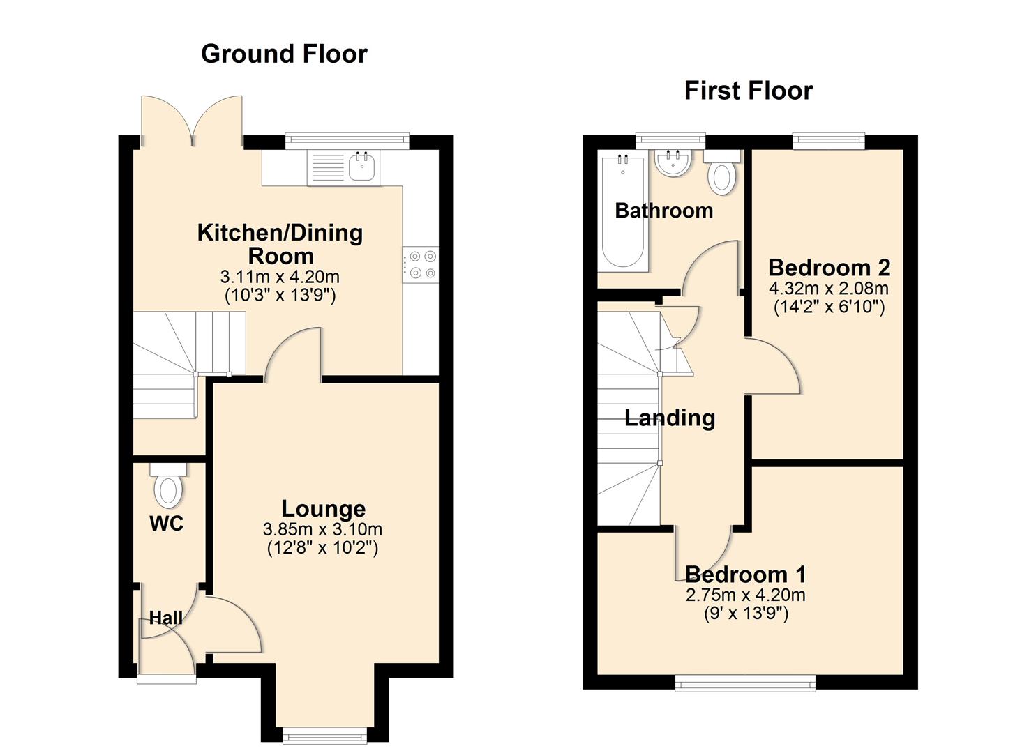 8, Twickenham Close, Hull floorplan