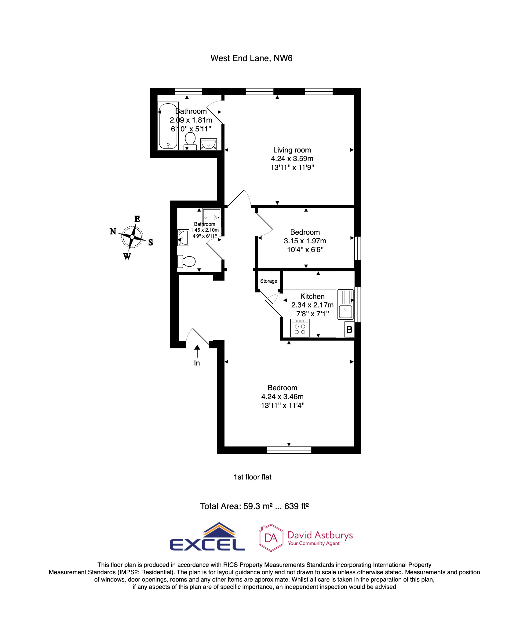 West End Lane, West Hampstead floorplan
