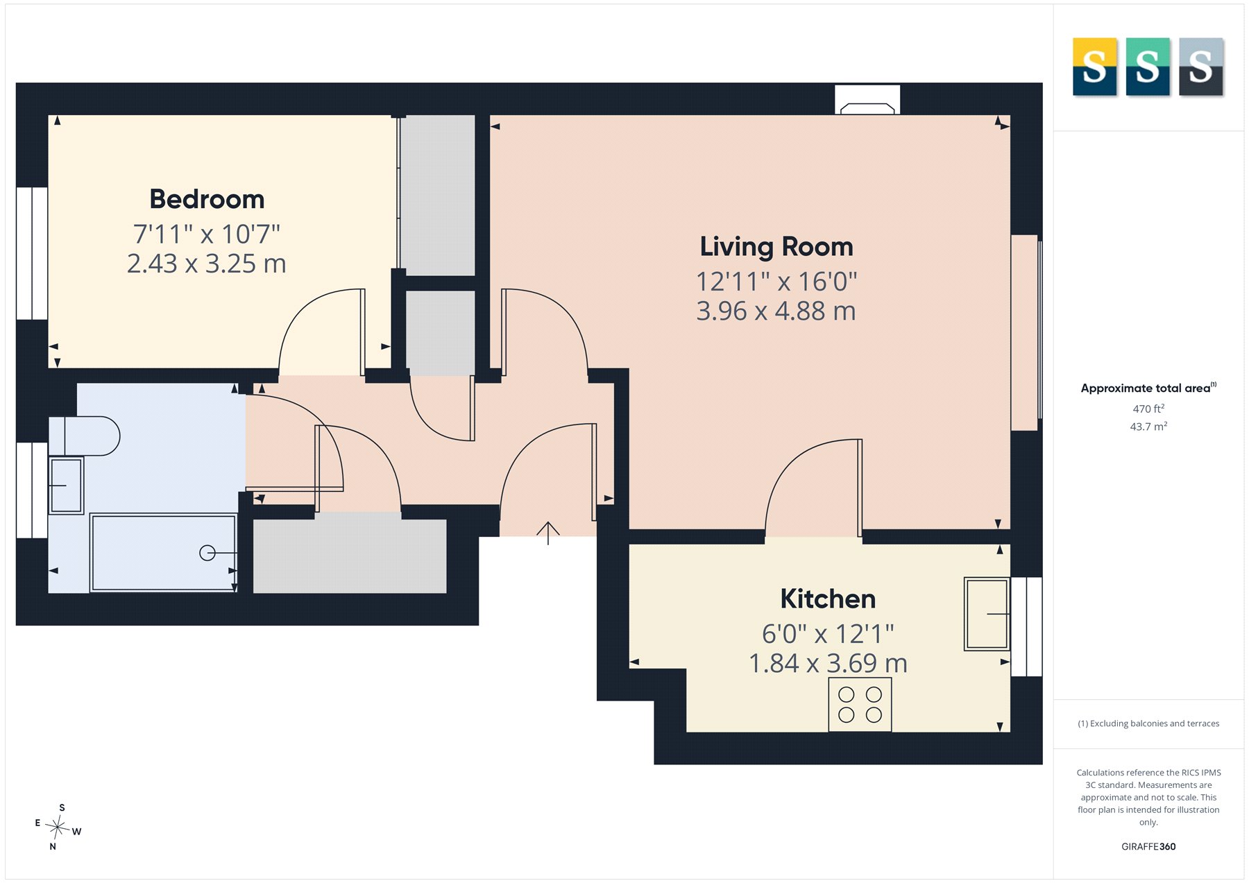 Flat 11, Firwood Court,, Southwell Park Road, Surrey floorplan
