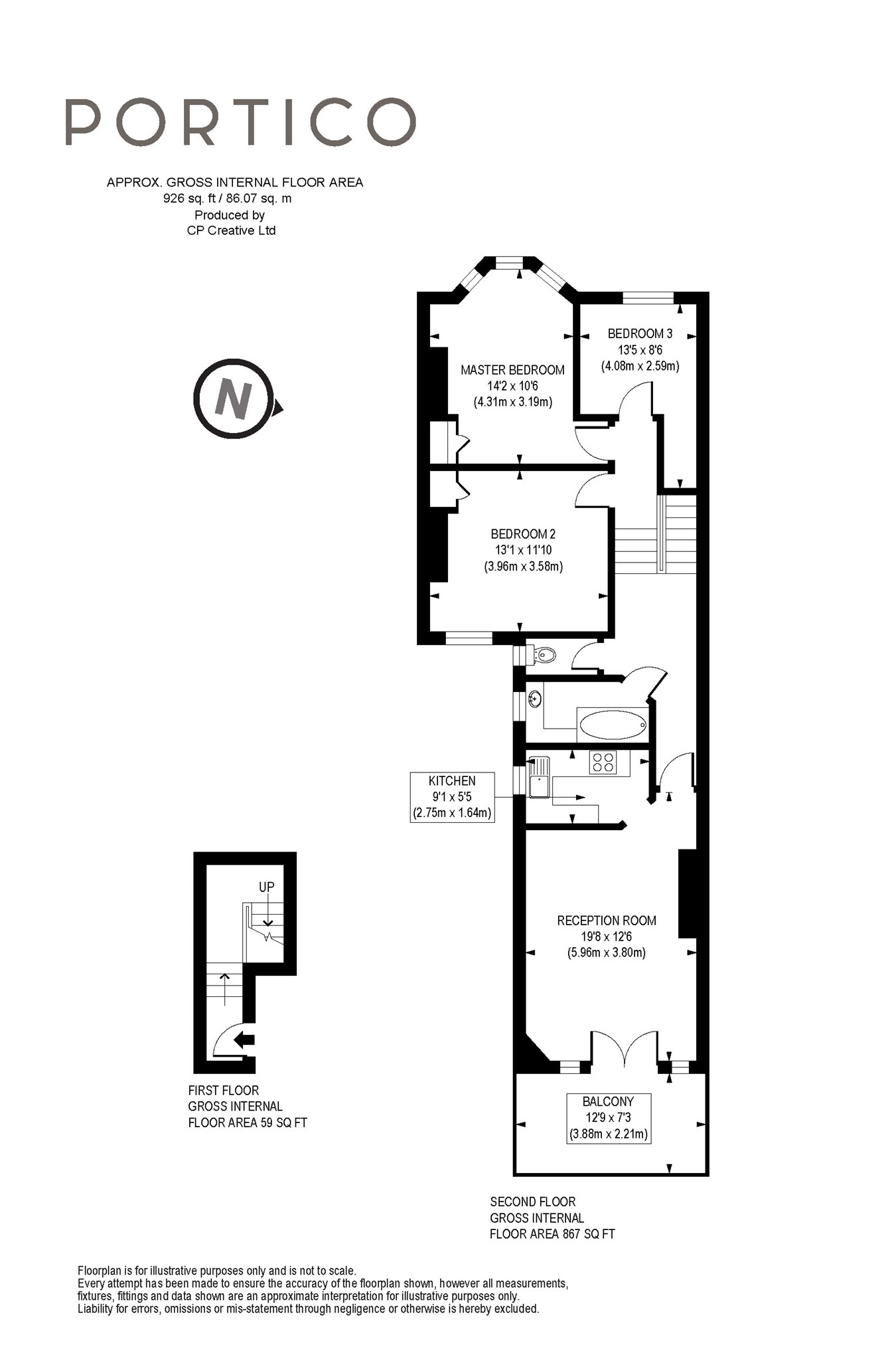 3 Bedrooms Flat to rent in Latchmere Road, London SW11