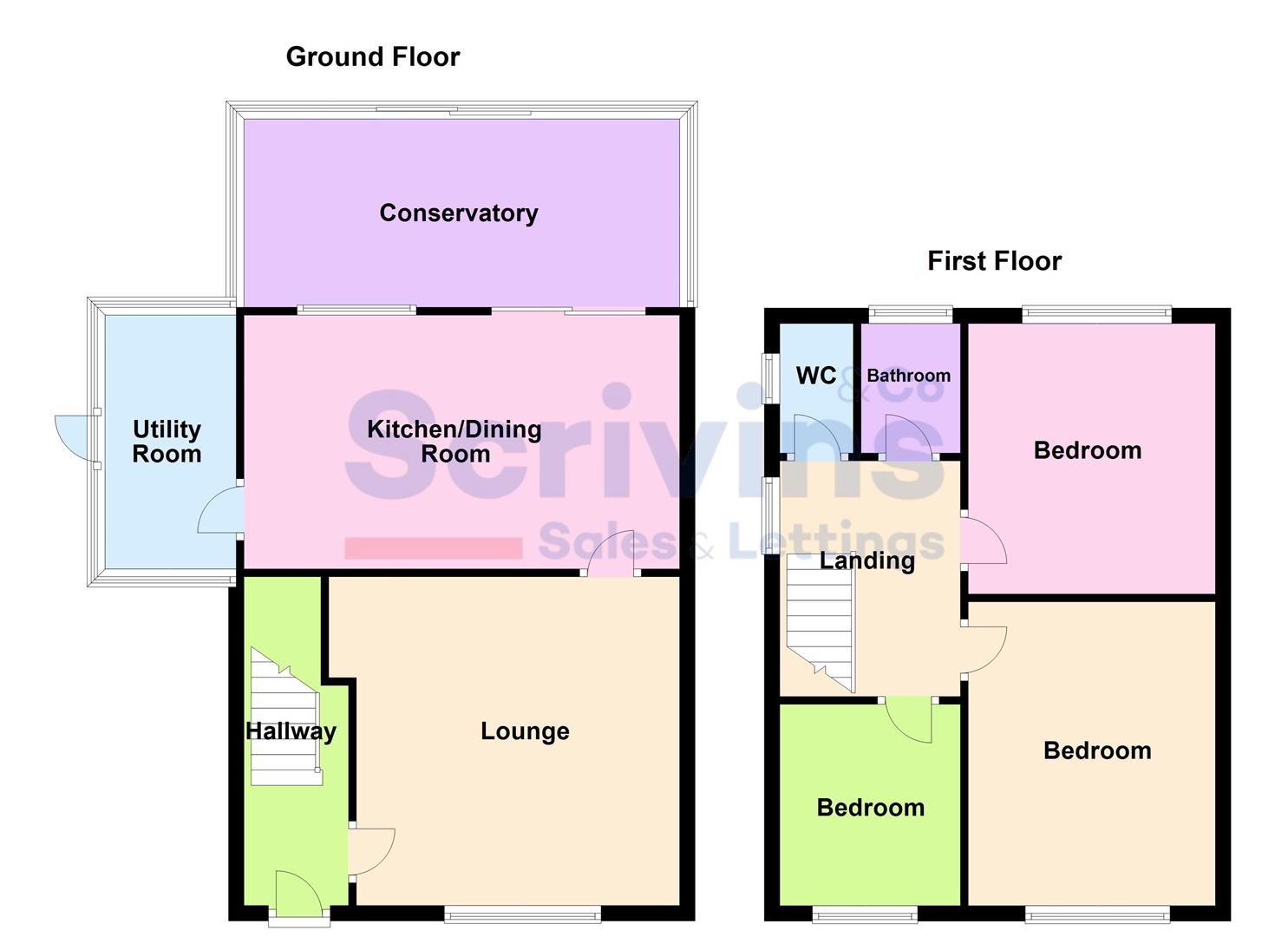 Hereford Close, Barwell, Leicester LE9, 3 bedroom semidetached house