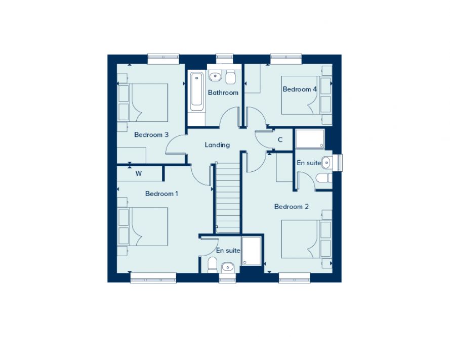 "The Dorking" at Millpond Lane, Faygate, Horsham RH12, 4 bedroom