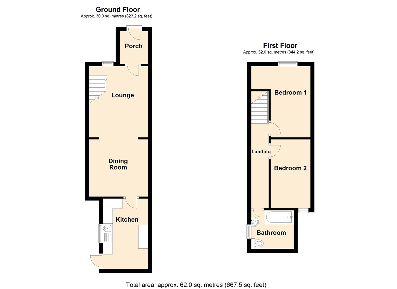 Bethel Road, Llansamlet, Swansea SA7, 2 bedroom terraced house for sale