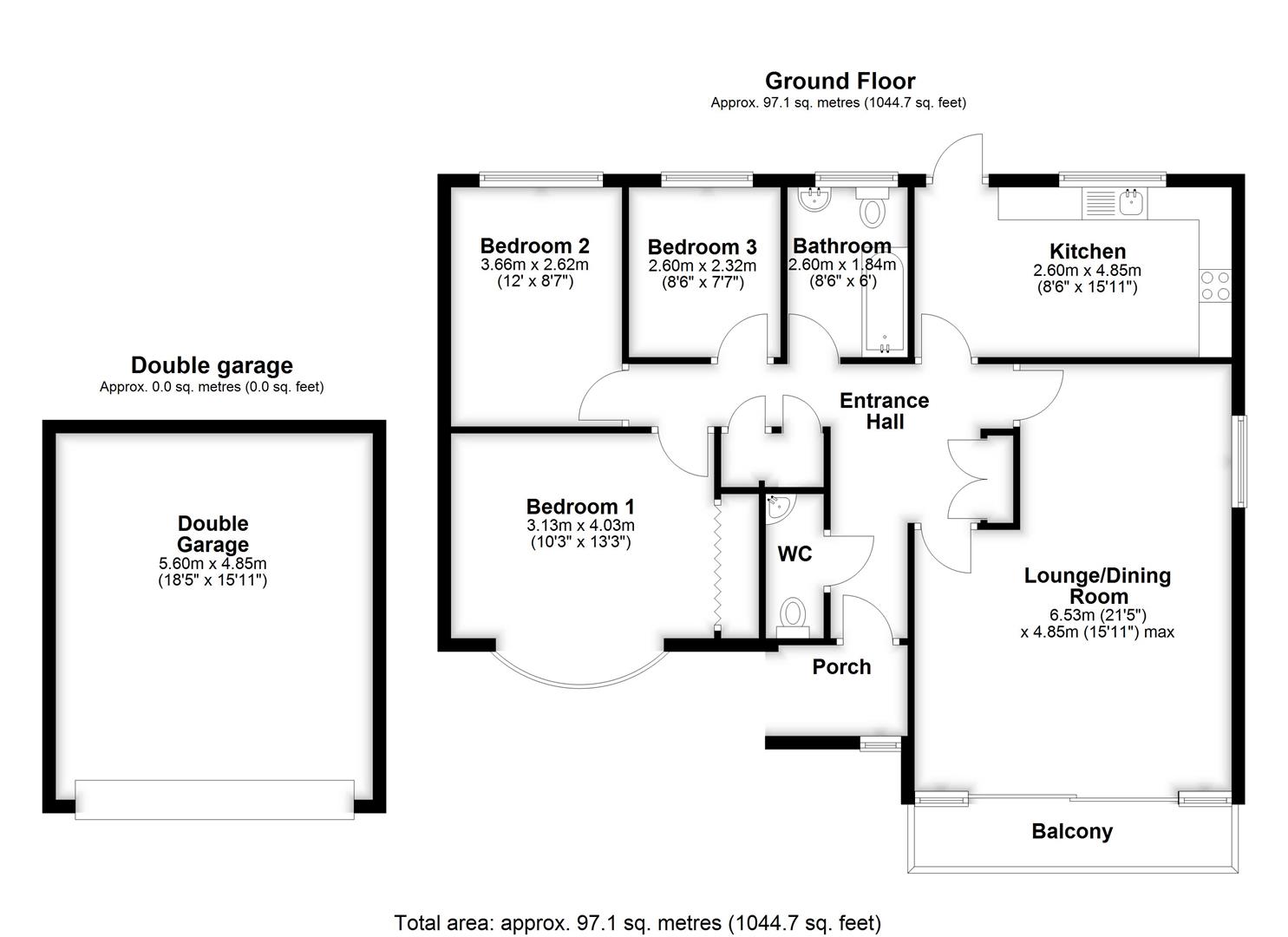 54, Hillcrest Road, Portishead floorplan