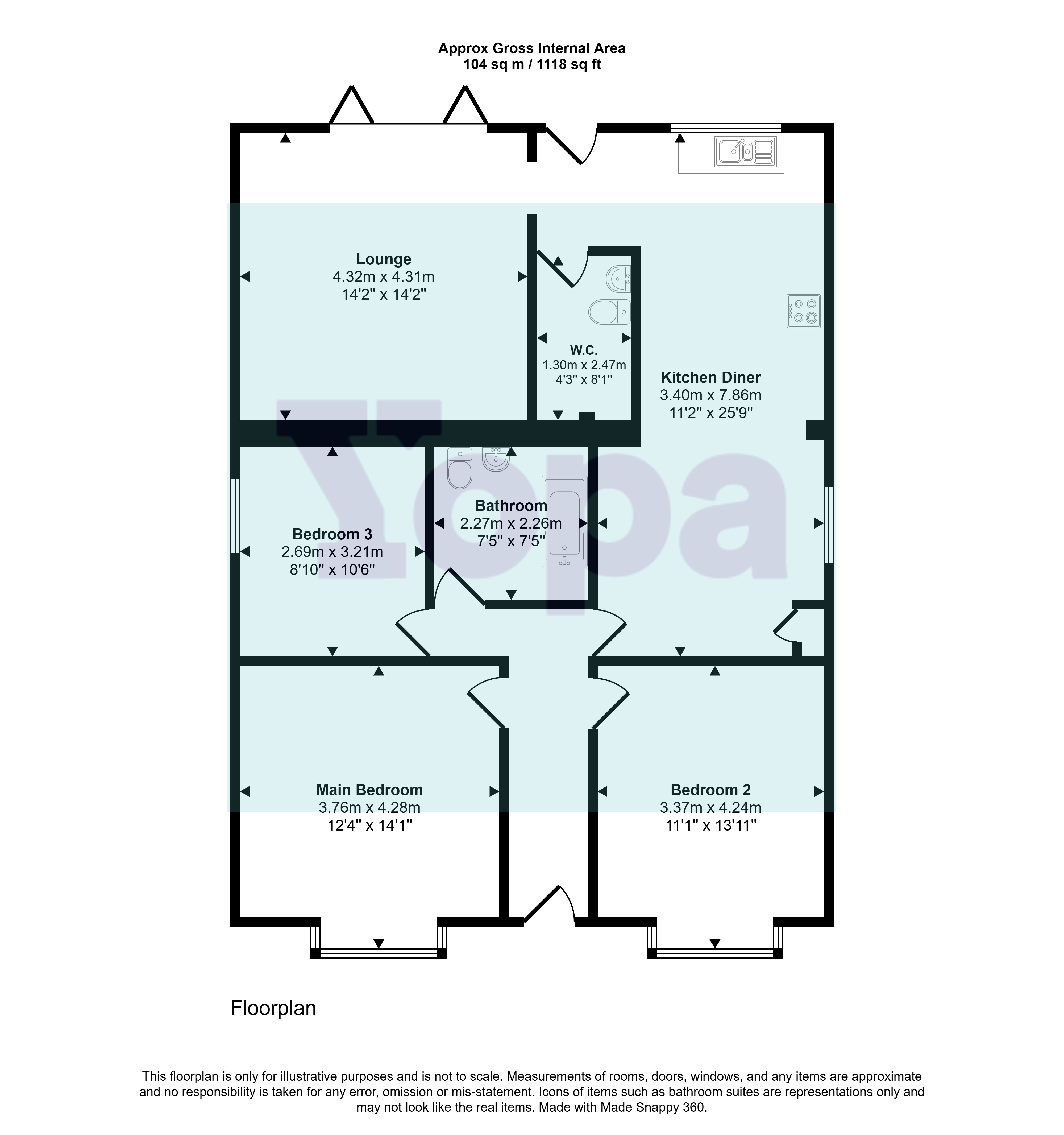 Cardigan Avenue, Westcliff-on-sea floorplan
