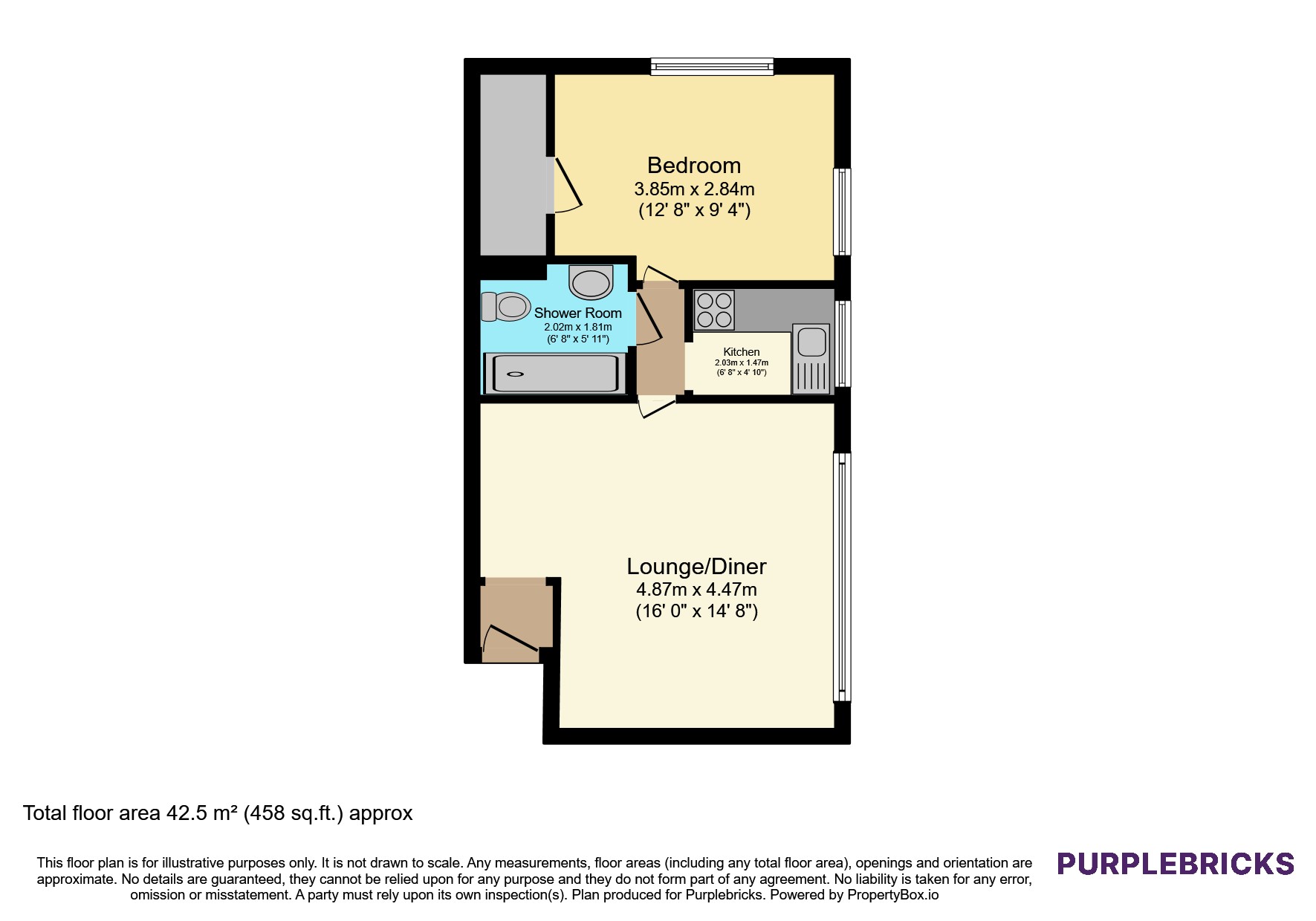 Flat 110/Clover Nooke, Old Redbridge Road, Southampton floorplan
