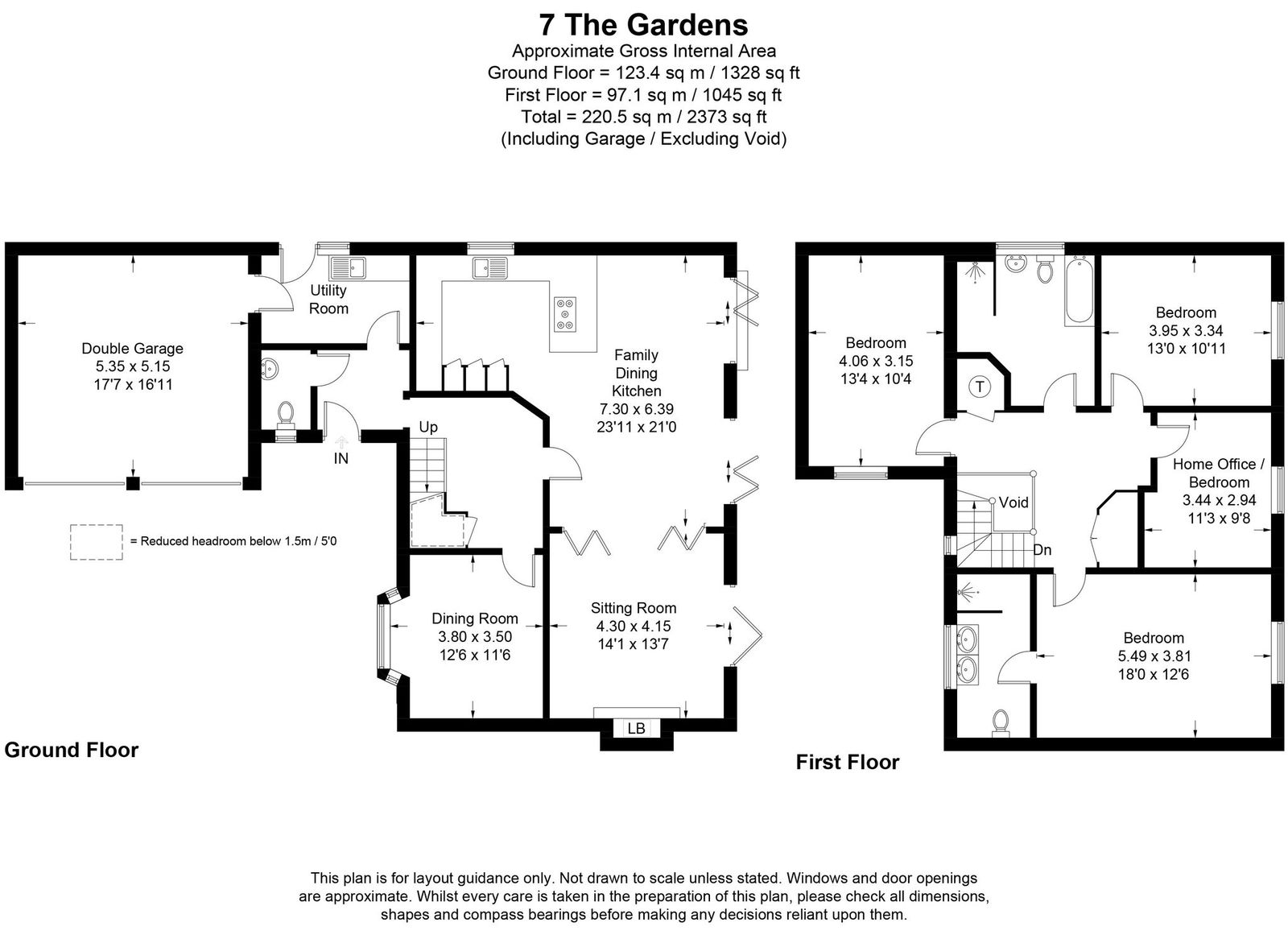 7, The Gardens, Sleaford floorplan