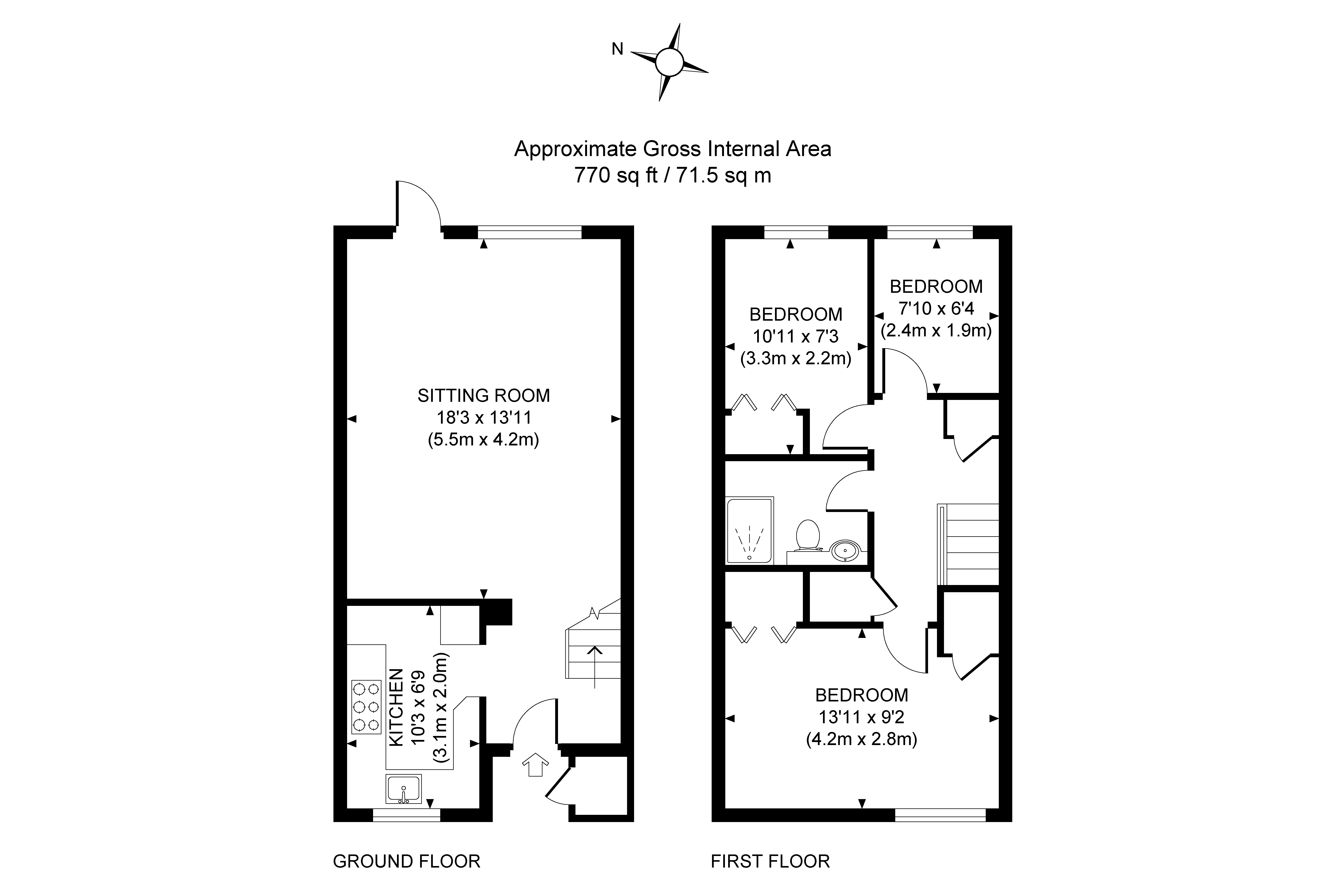 3 Bedrooms End terrace house for sale in Knaphill, Woking, Surrey GU21