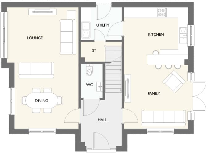 "Guimard" at Strathaven Road, Hamilton ML3, 4 bedroom detached house