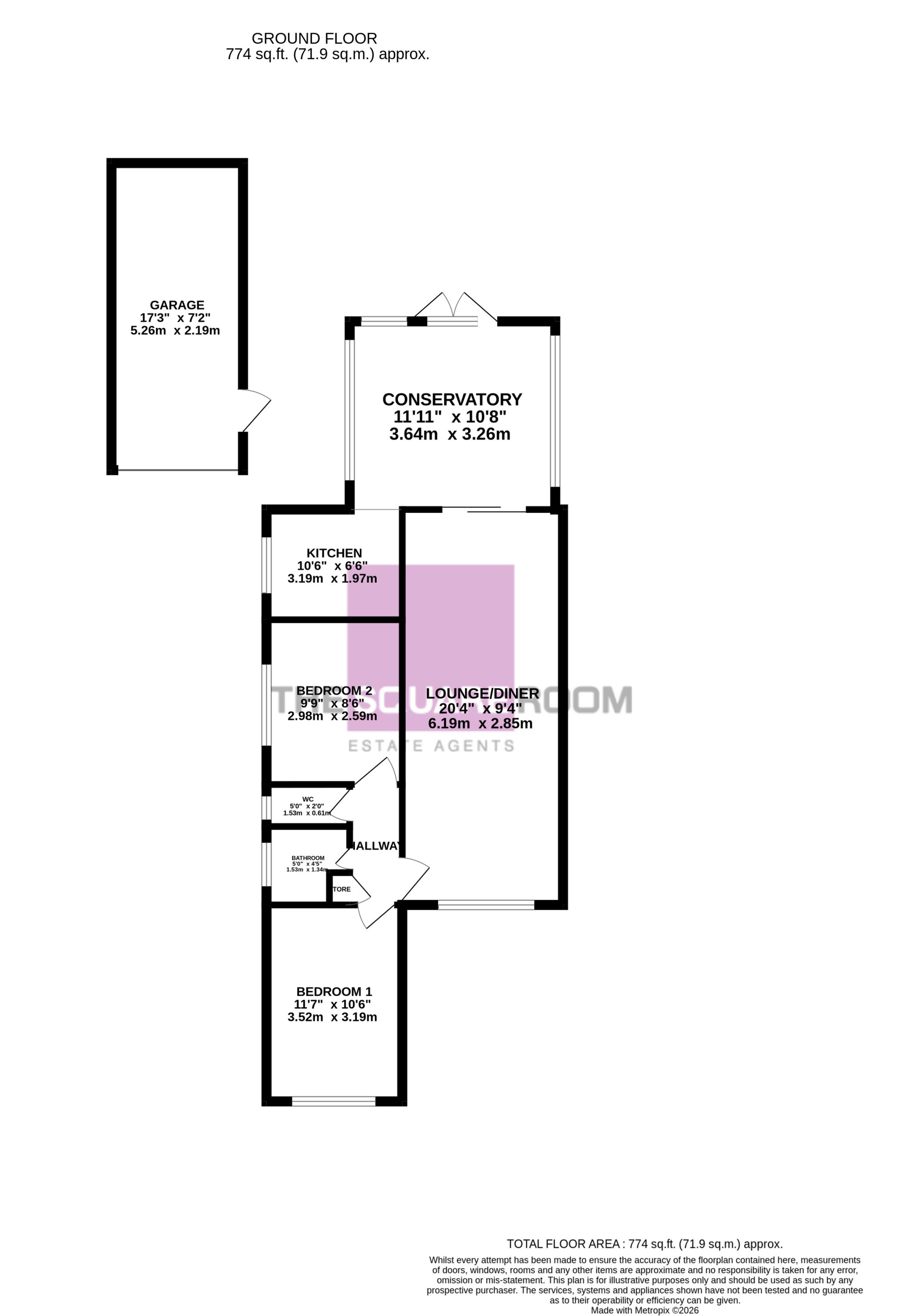 Denville Avenue, Cleveleys floorplan