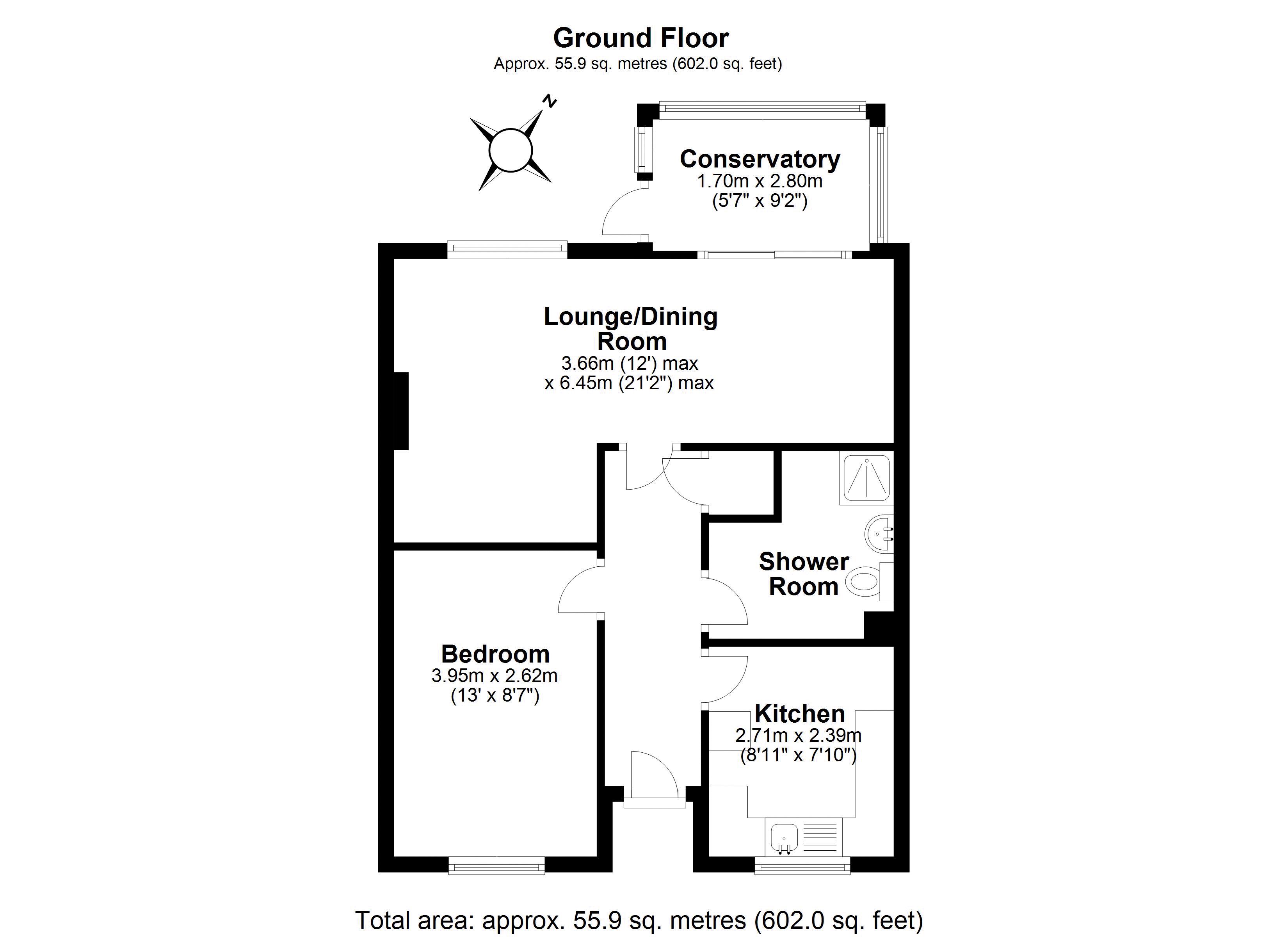 Cart Gate, Wellington, Telford TF1, 1 bedroom bungalow for sale