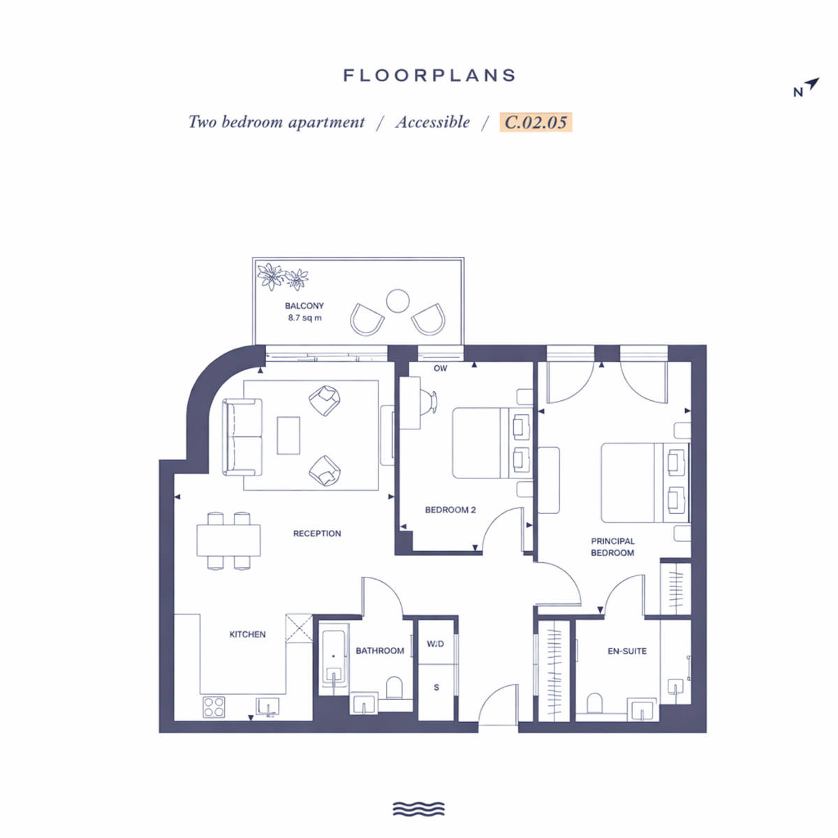 Flat 59, 1, William Morris Way, London floorplan