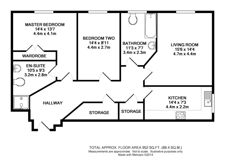 2 Bedrooms Flat to rent in Castle Gate, 114 Castle Street, Reading, Berkshire RG1