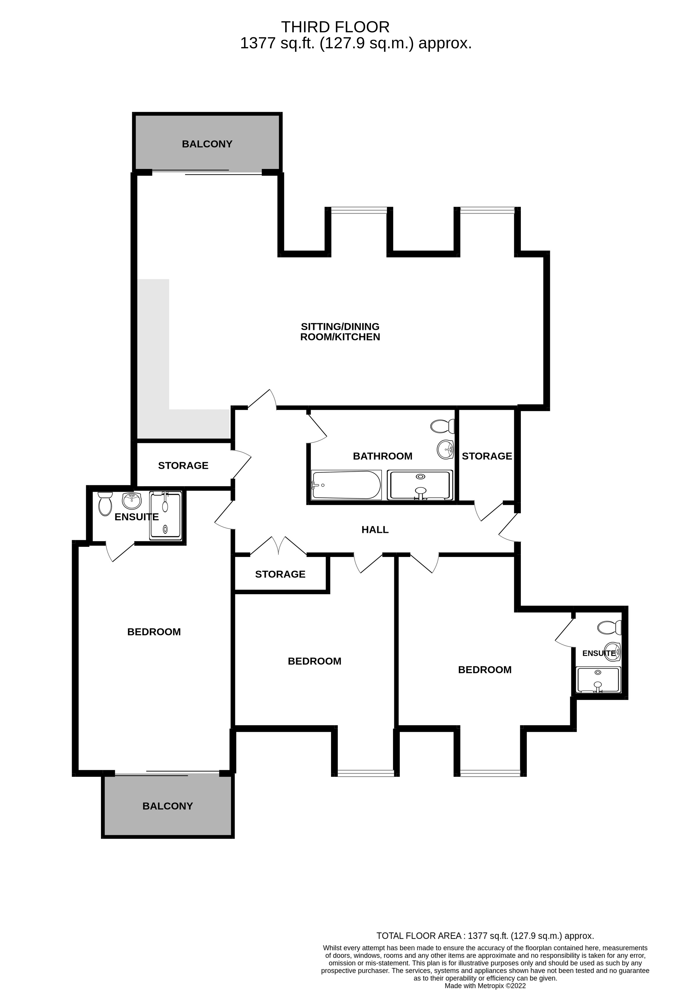 Katom House, Plaistow Lane, Bromley BR1, 3 bedroom flat for sale