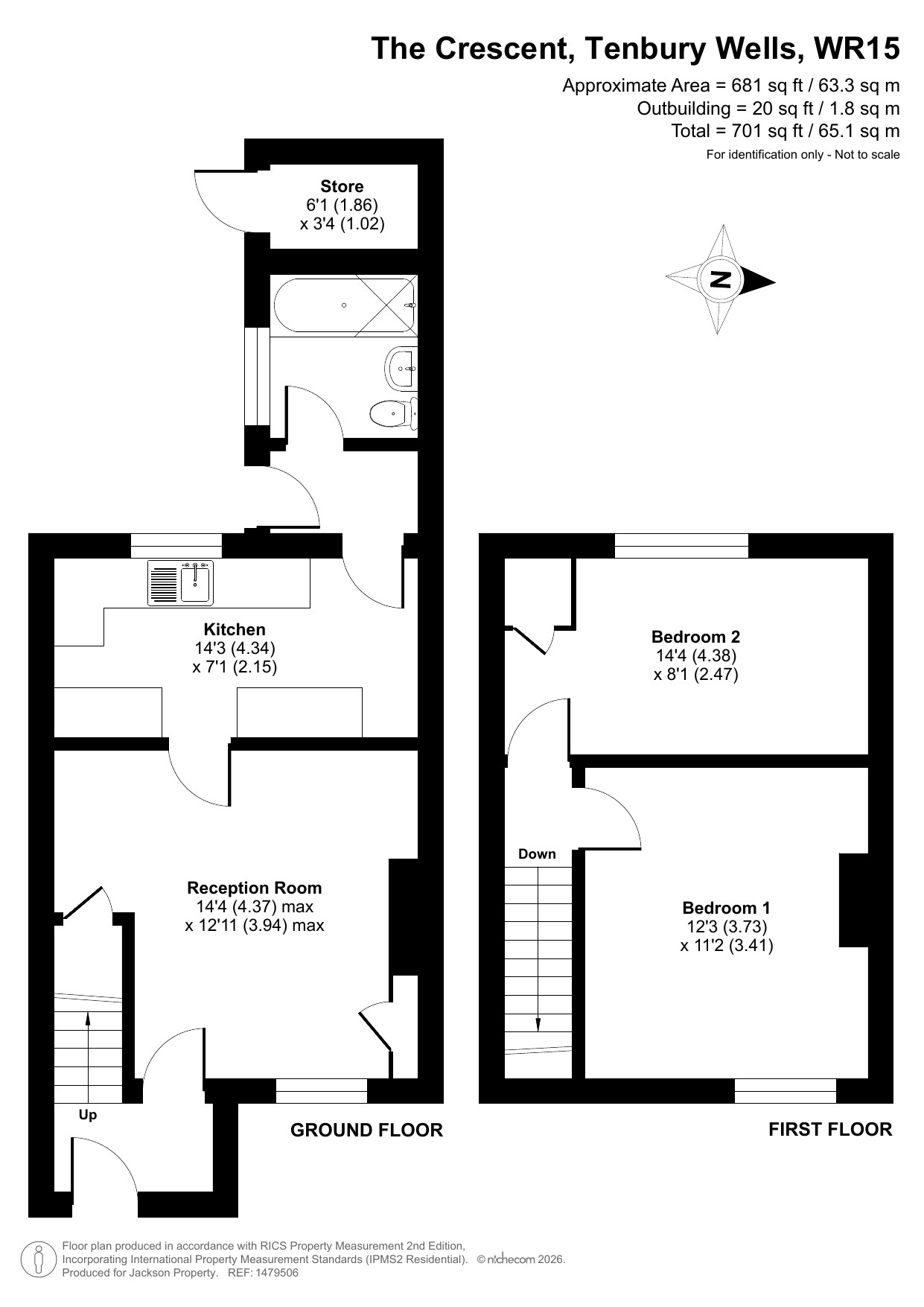 17 The Crescent, Tenbury Wells floorplan