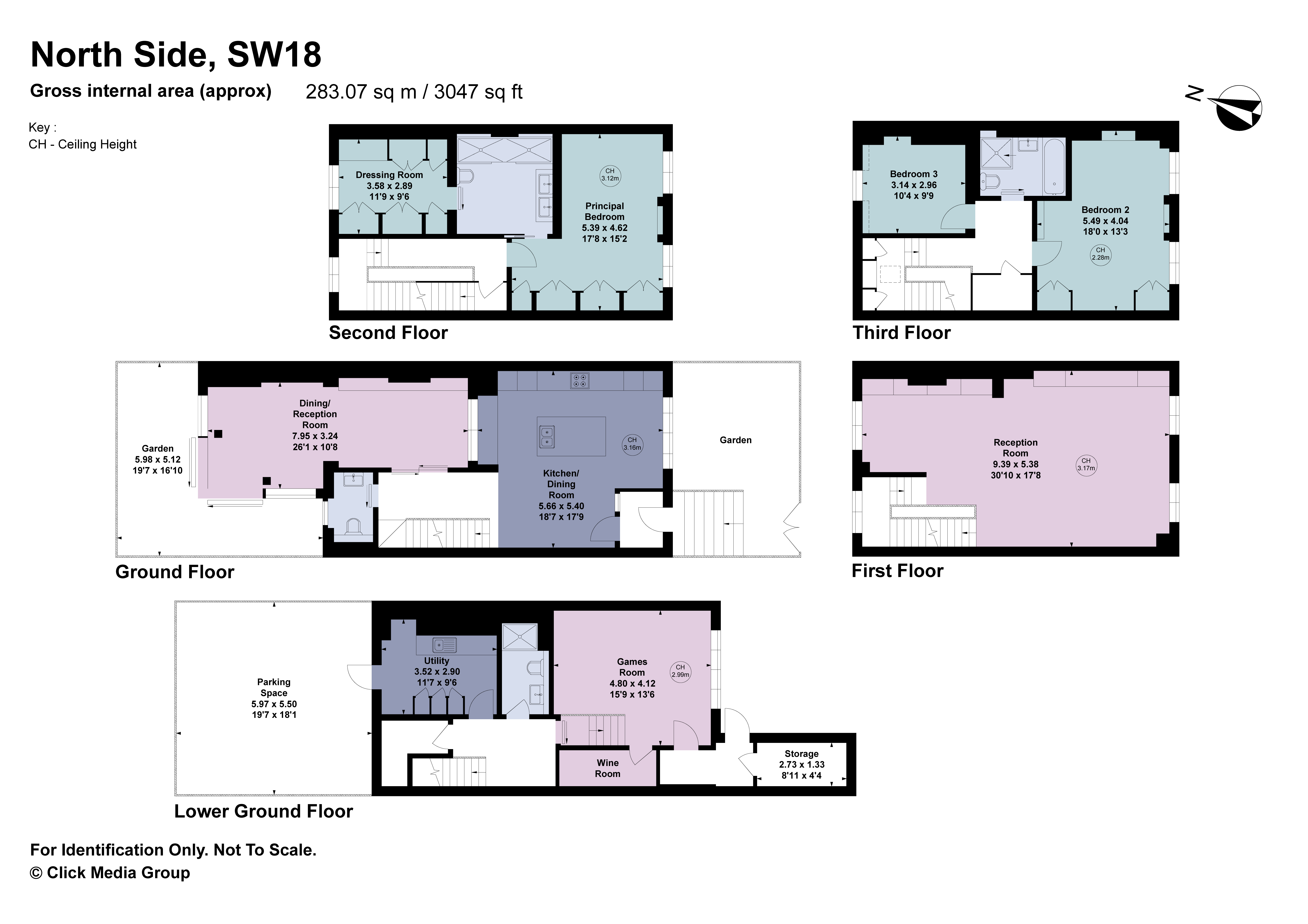 64, North Side Wandsworth Common, London floorplan