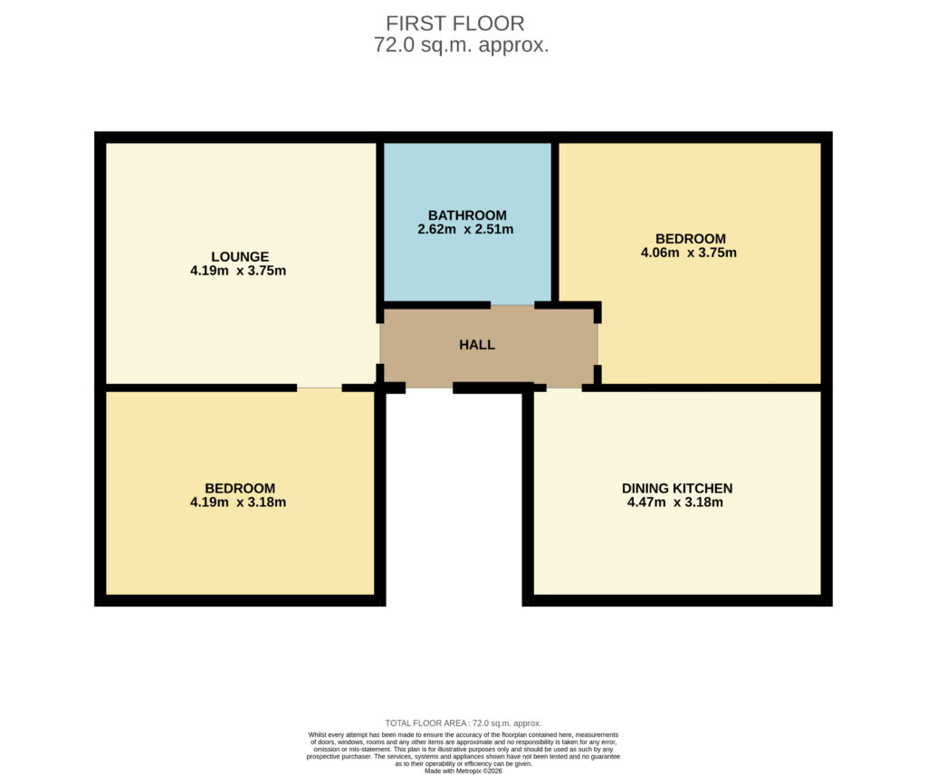 10, Hill Place, Montrose floorplan