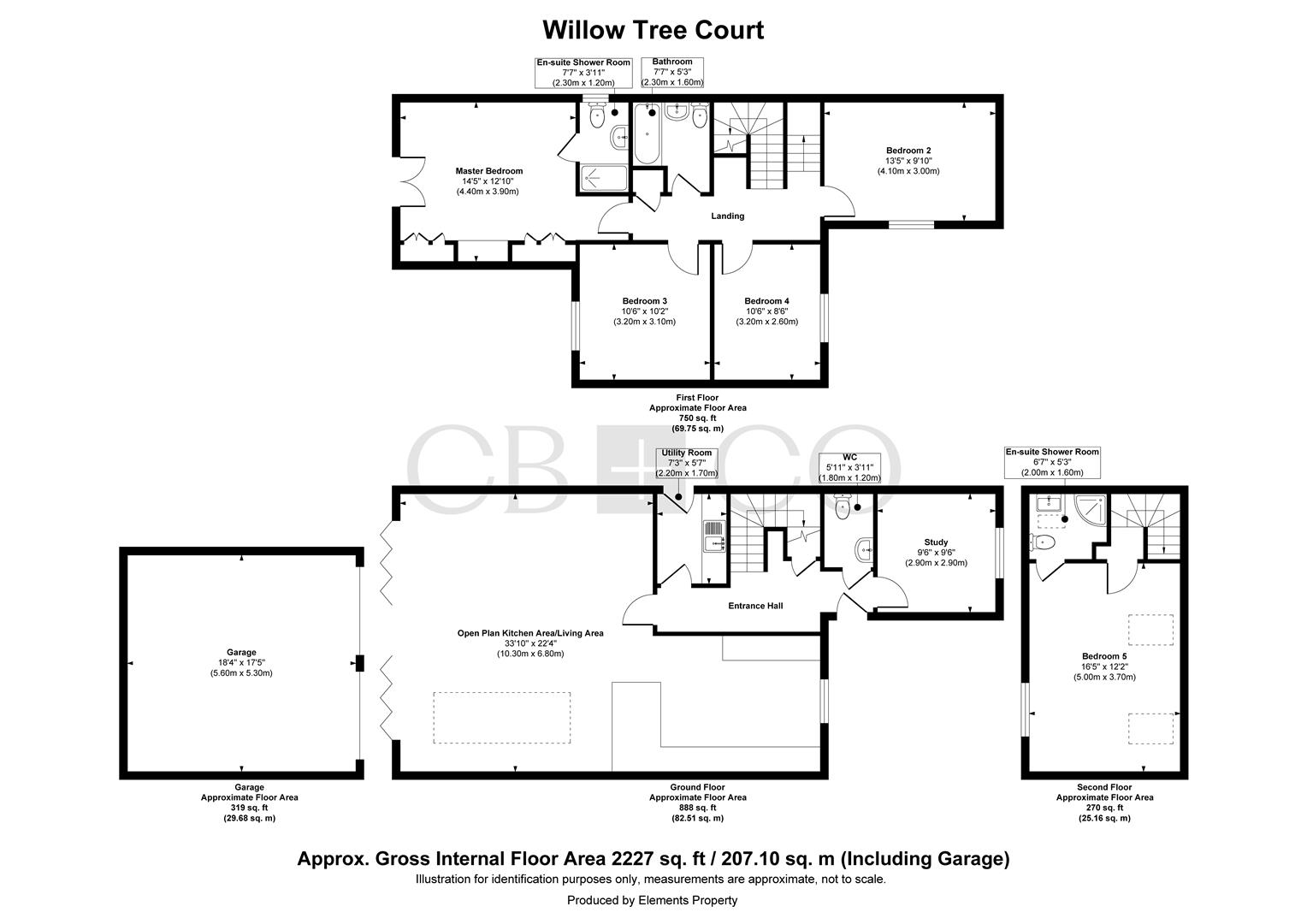 5, Willow Tree Court, Mickleover floorplan