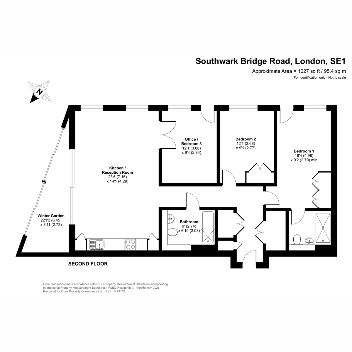 251, Southwark Bridge Road, London, SE1 floorplan