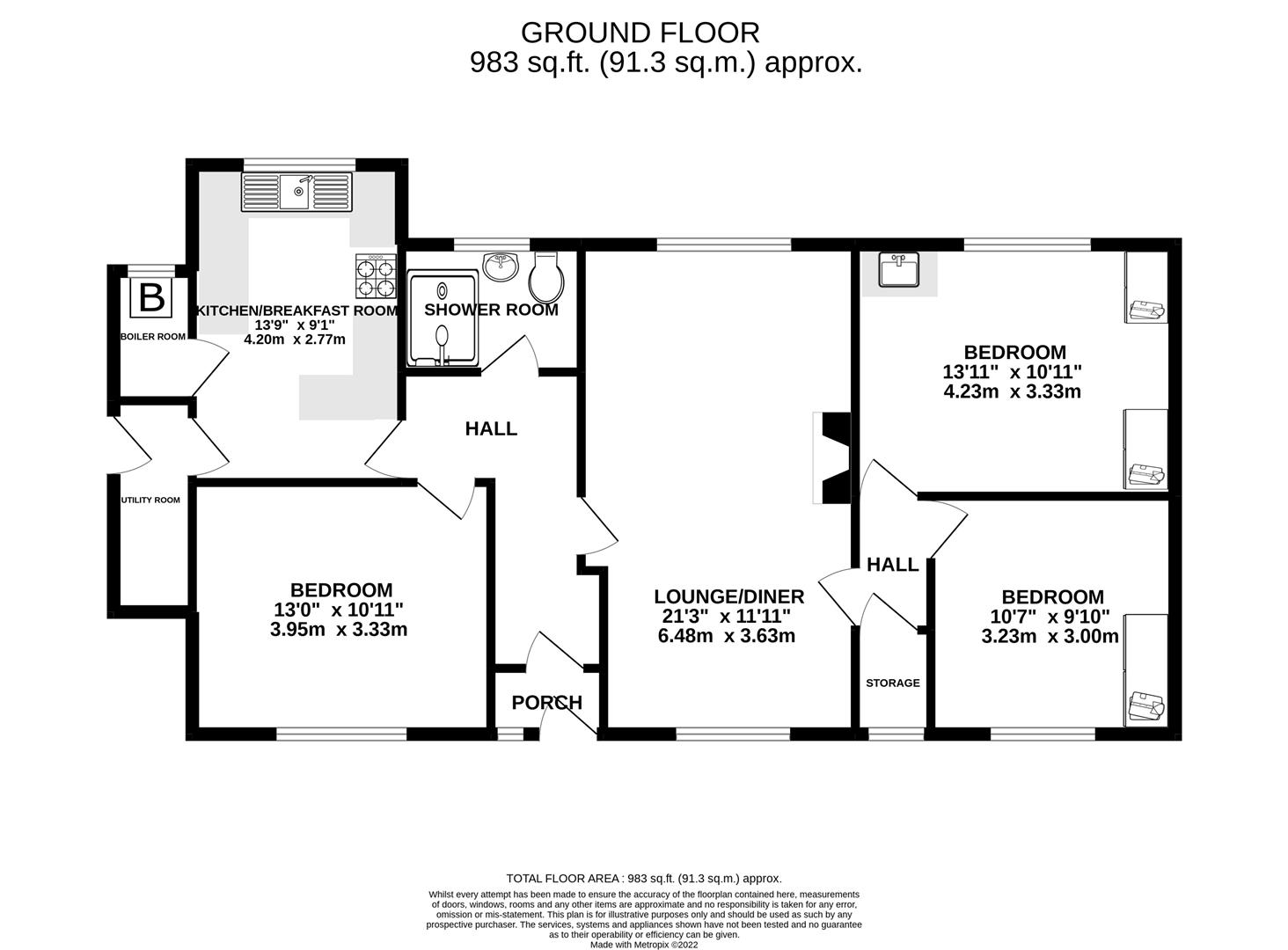 Walton Road, Walton, Chesterfield S40, 3 bedroom detached bungalow for