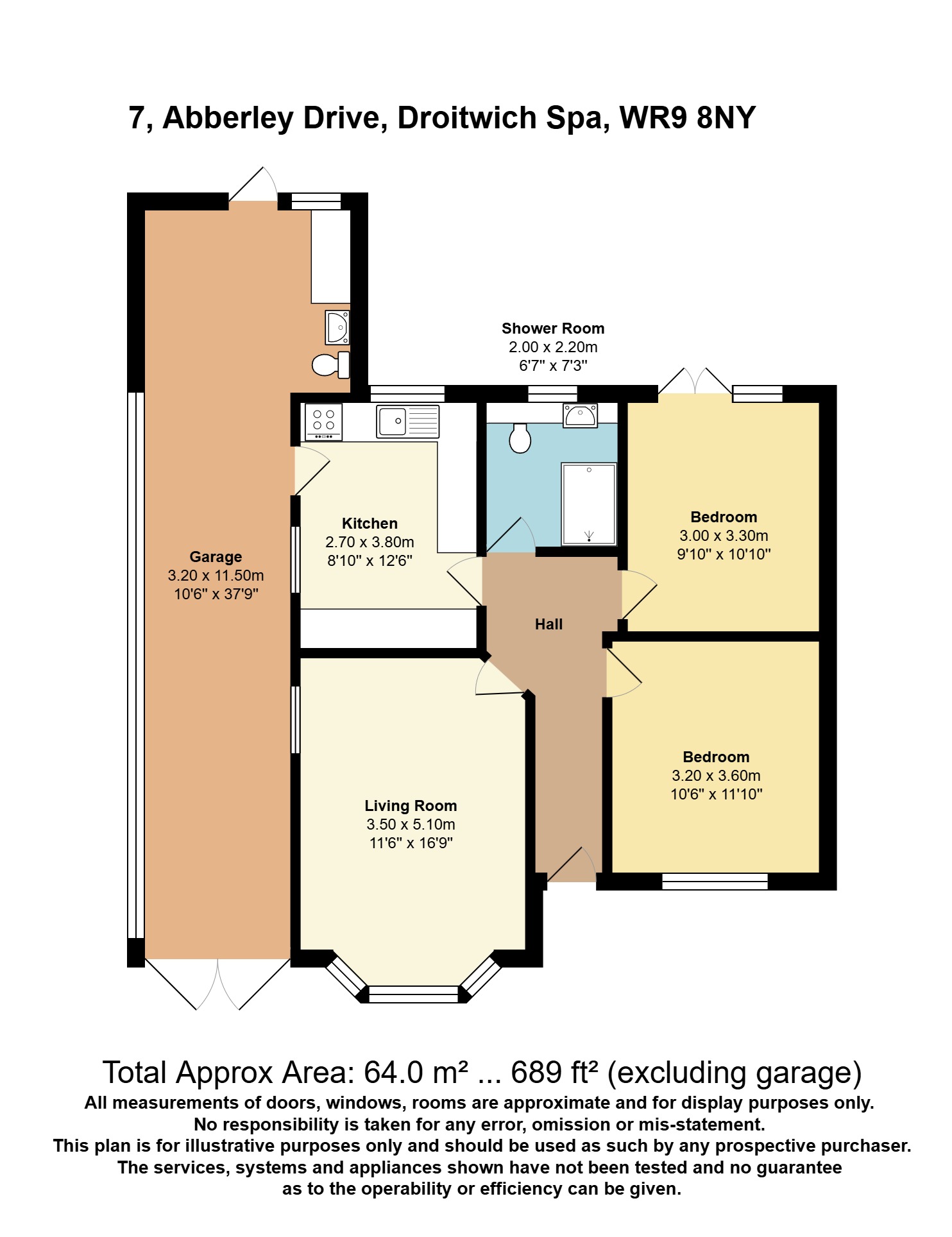 7, Abberley Drive, Worcestershire floorplan