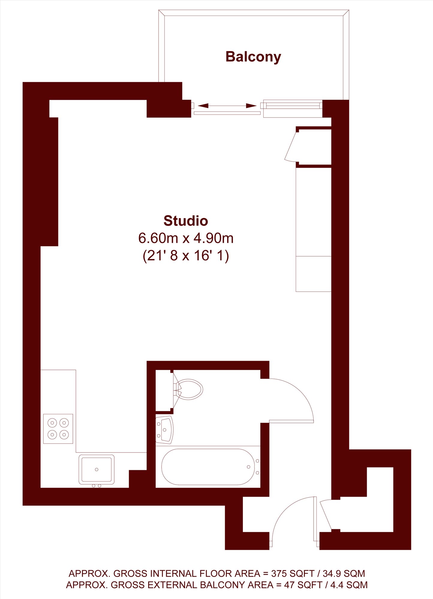 783, Kestrel House, London floorplan