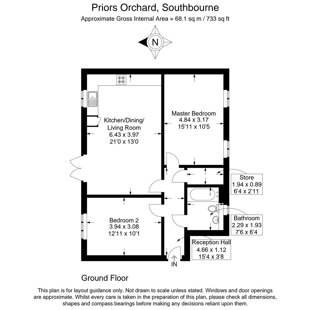 52, Priors Orchard, Emsworth floorplan