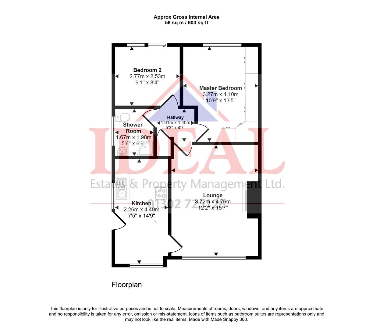 13, Sherwood Drive, Skellow, Doncaster floorplan