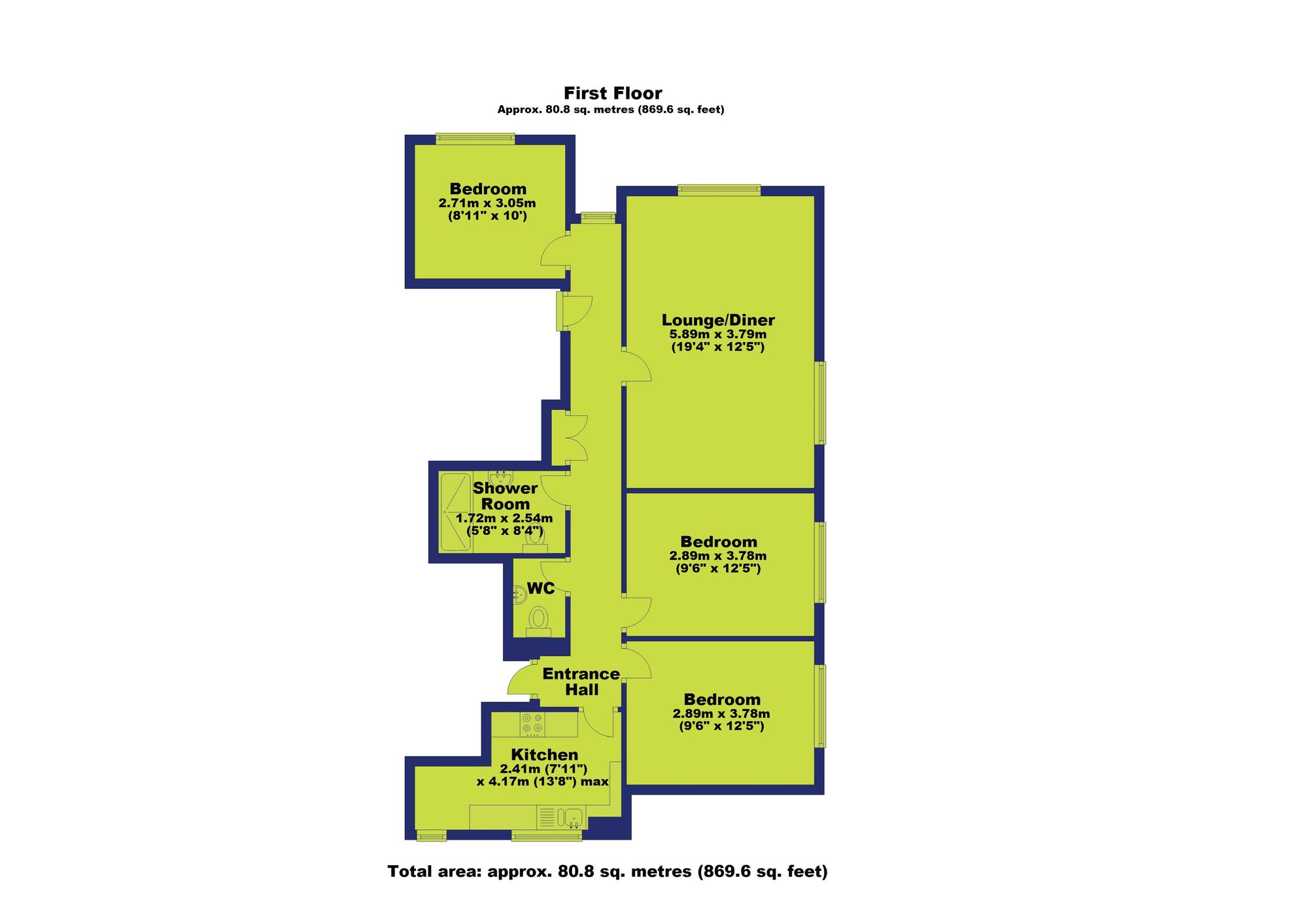 3 Valley House Park Valley, Nottingham floorplan