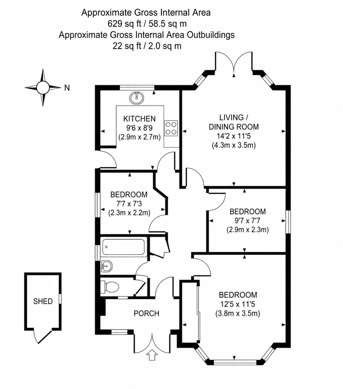 Coniston Road, Woking floorplan