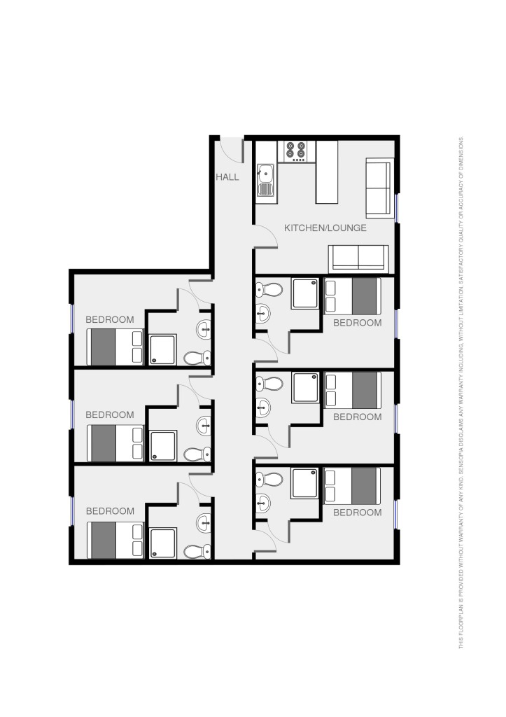 6 Bedrooms Flat to rent in Gwyneth House Flat 4, Cathays, Cardiff CF24
