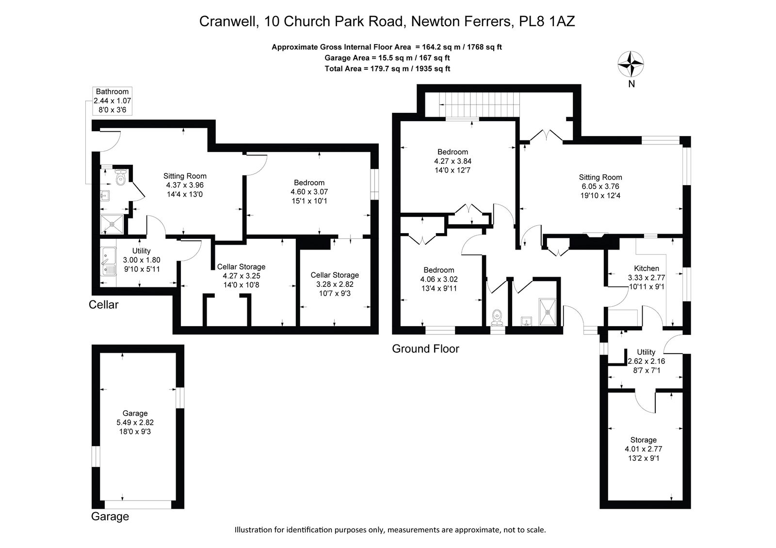 Cranwell, 10 Church Park Road, Plymouth floorplan
