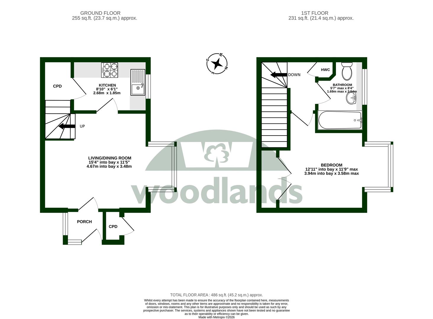27, Cissbury Close, Horsham floorplan