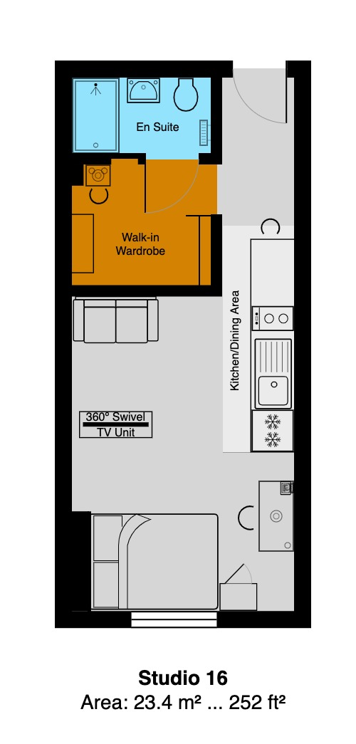 Studio 16 Park Lane Studios, 12-14 Park Lane, Sunderland floorplan