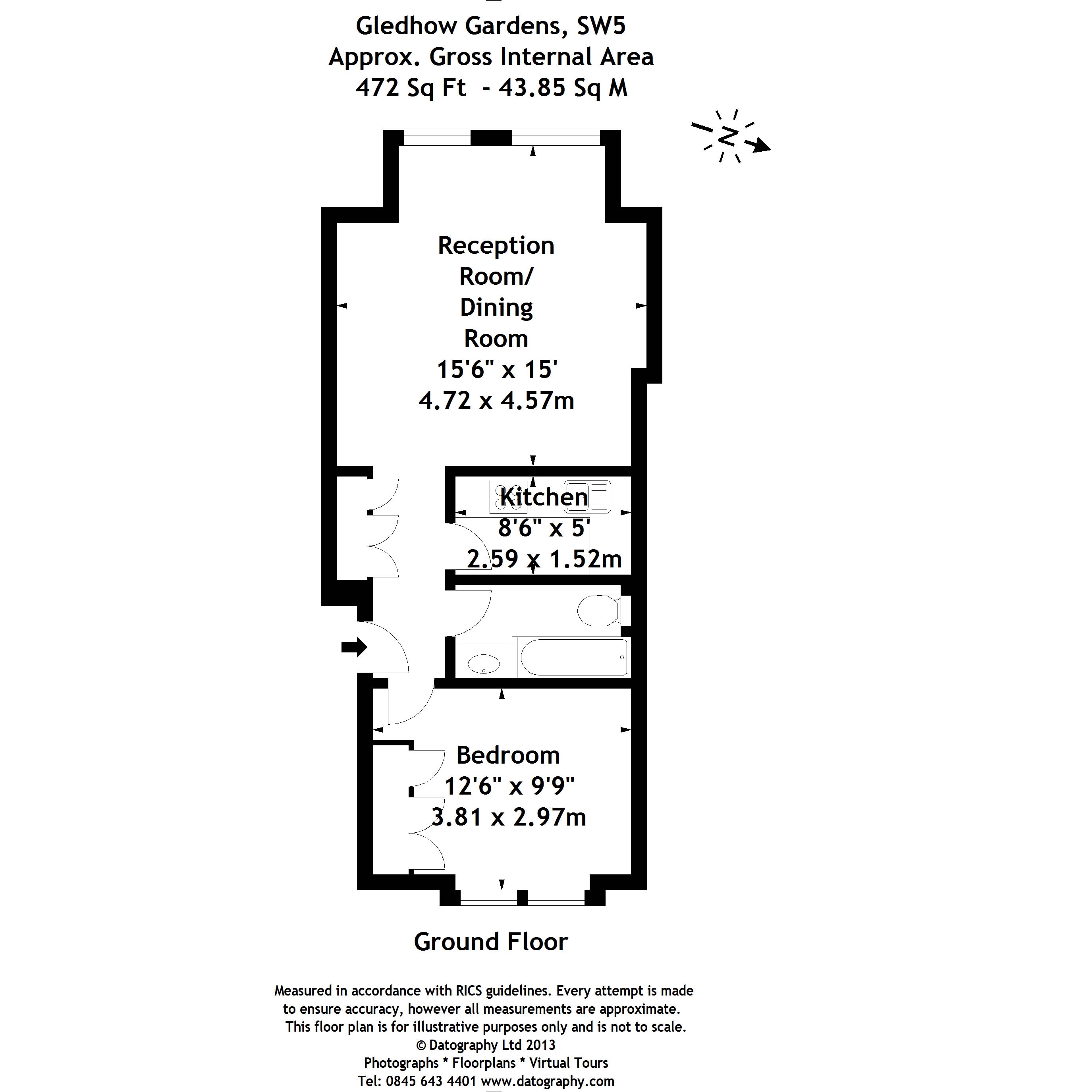 1 Bedrooms Flat to rent in Gledhow Gardens, South Kensington SW5