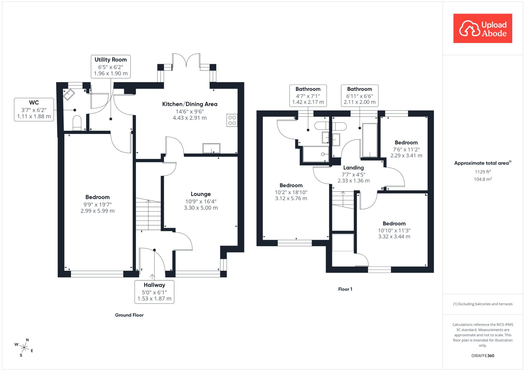 51, Templegill Crescent, Wishaw floorplan