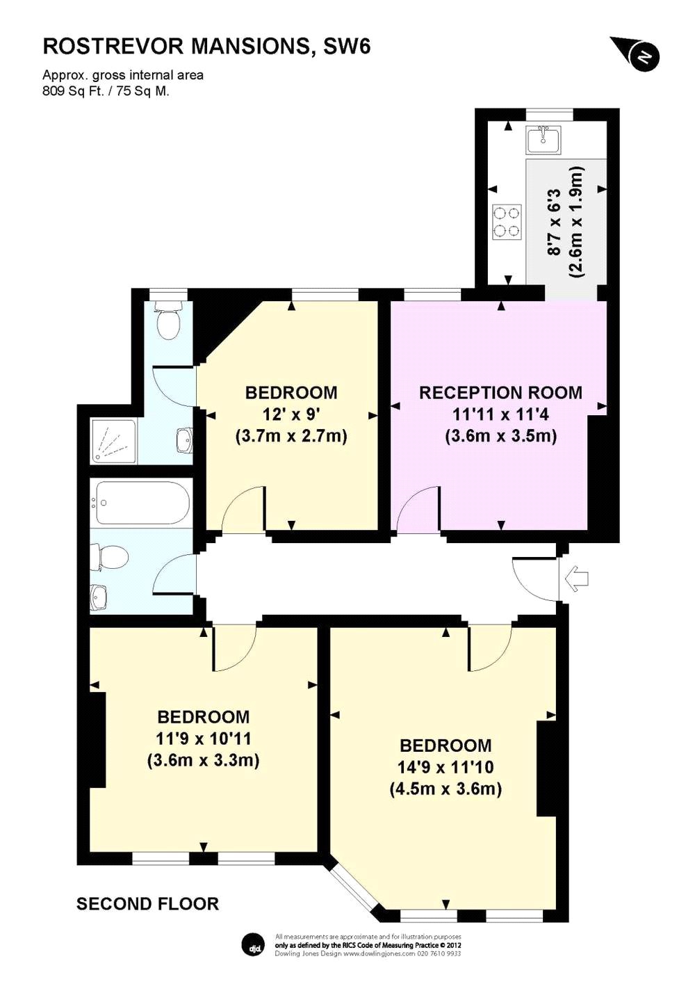 3 Bedrooms Terraced house to rent in Rostrevor Mansions, Rostrevor Road, Parsons Green/Fulham SW6