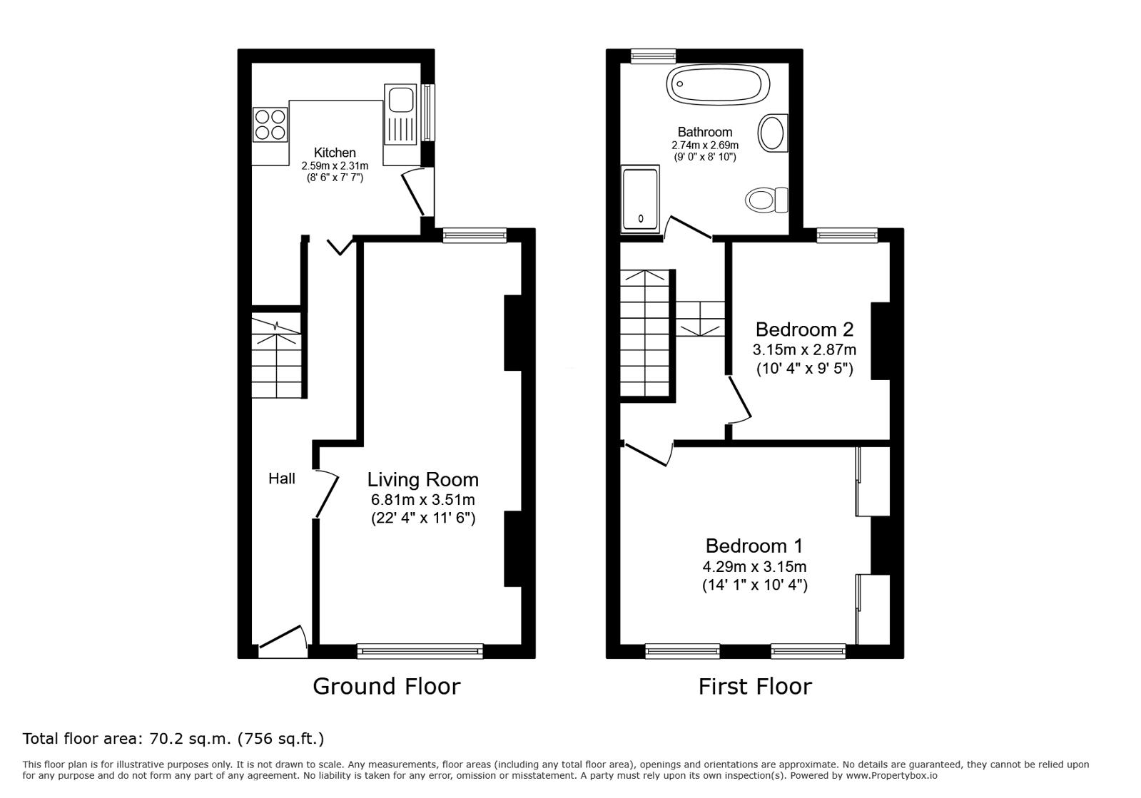 31, Springfield Place, Cardiff floorplan