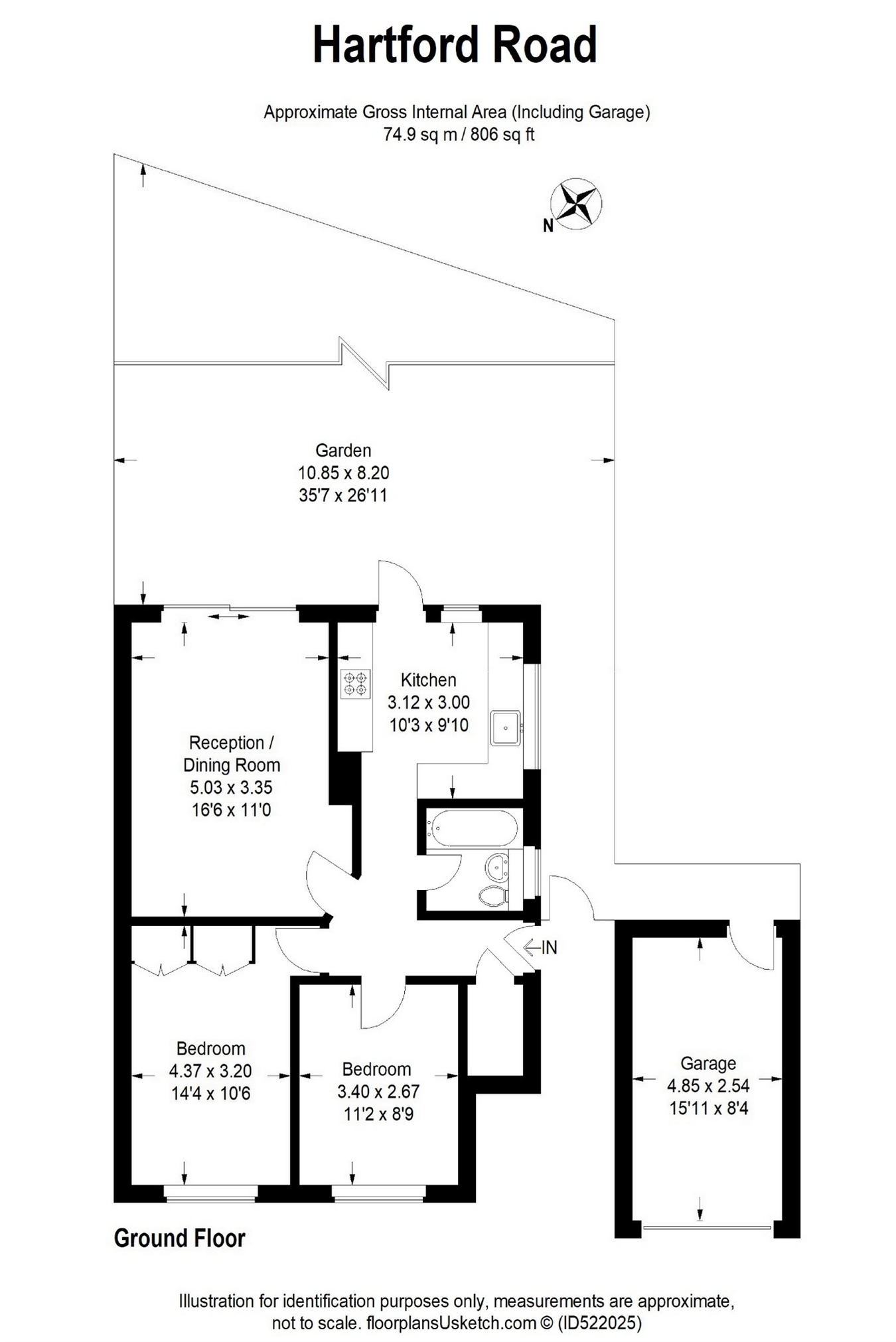 2 Bedrooms Maisonette for sale in Hartford Road, West Ewell, Epsom KT19