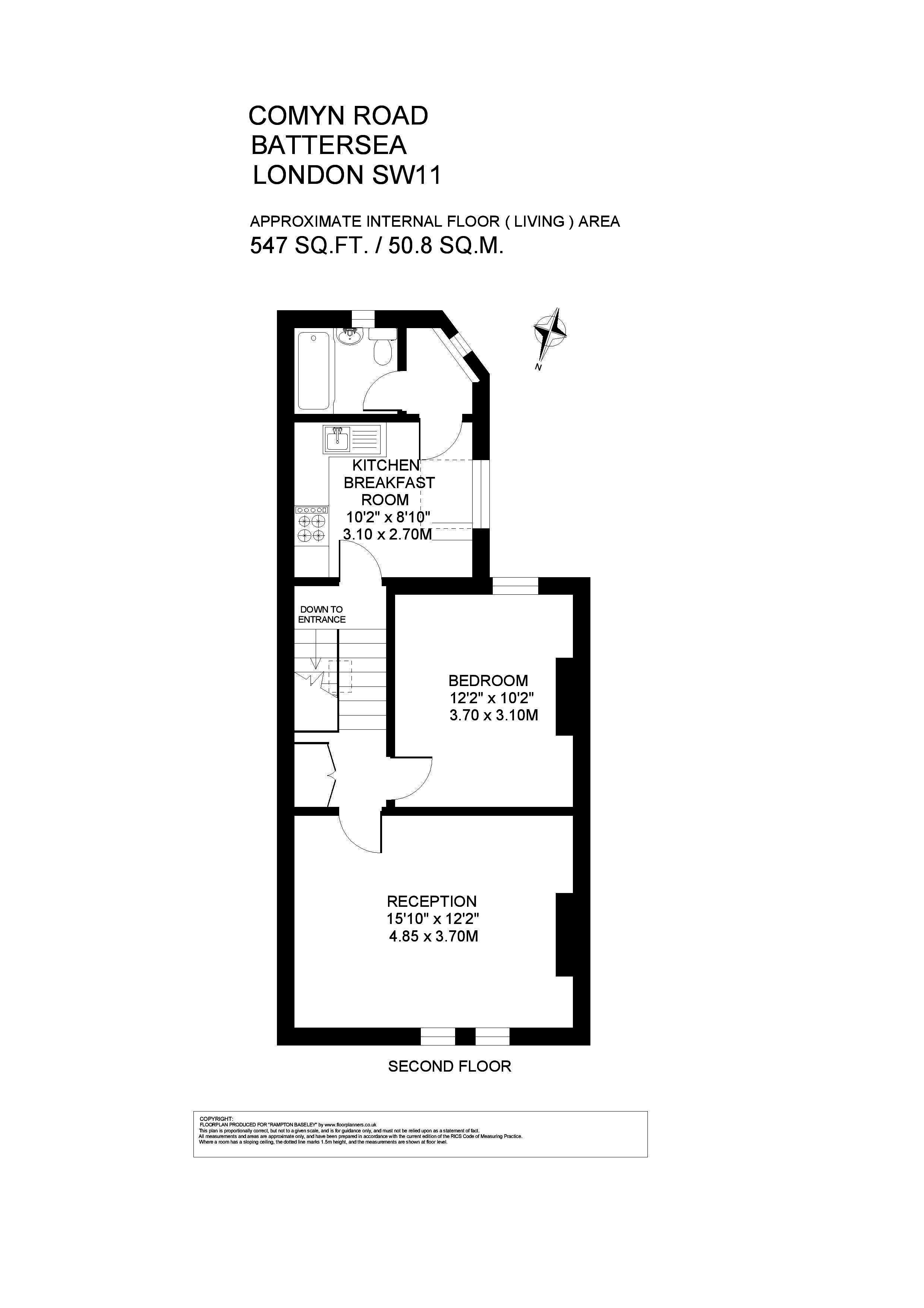 1 Bedrooms Flat to rent in Comyn Road, London SW11