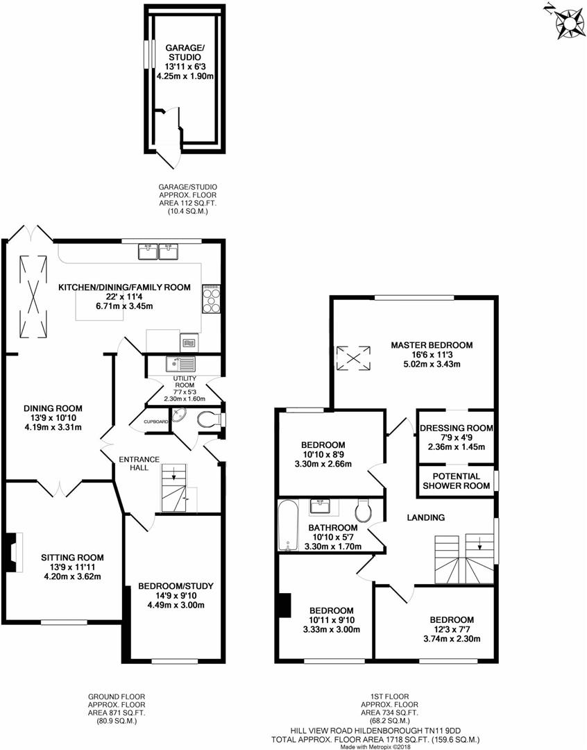 4 Bedrooms Semi-detached house for sale in Hill View Road, Hildenborough, Tonbridge TN11