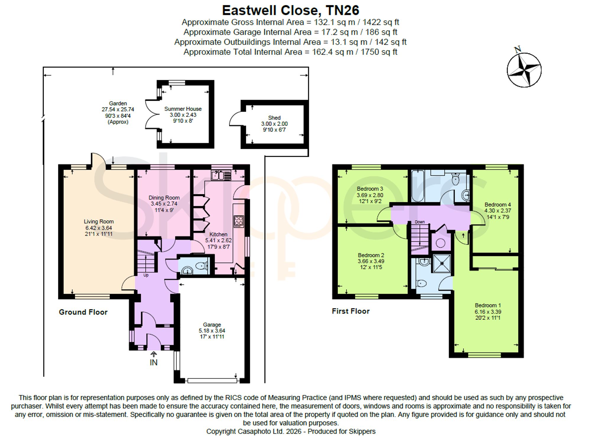 5 Eastwell Close, Ashford floorplan