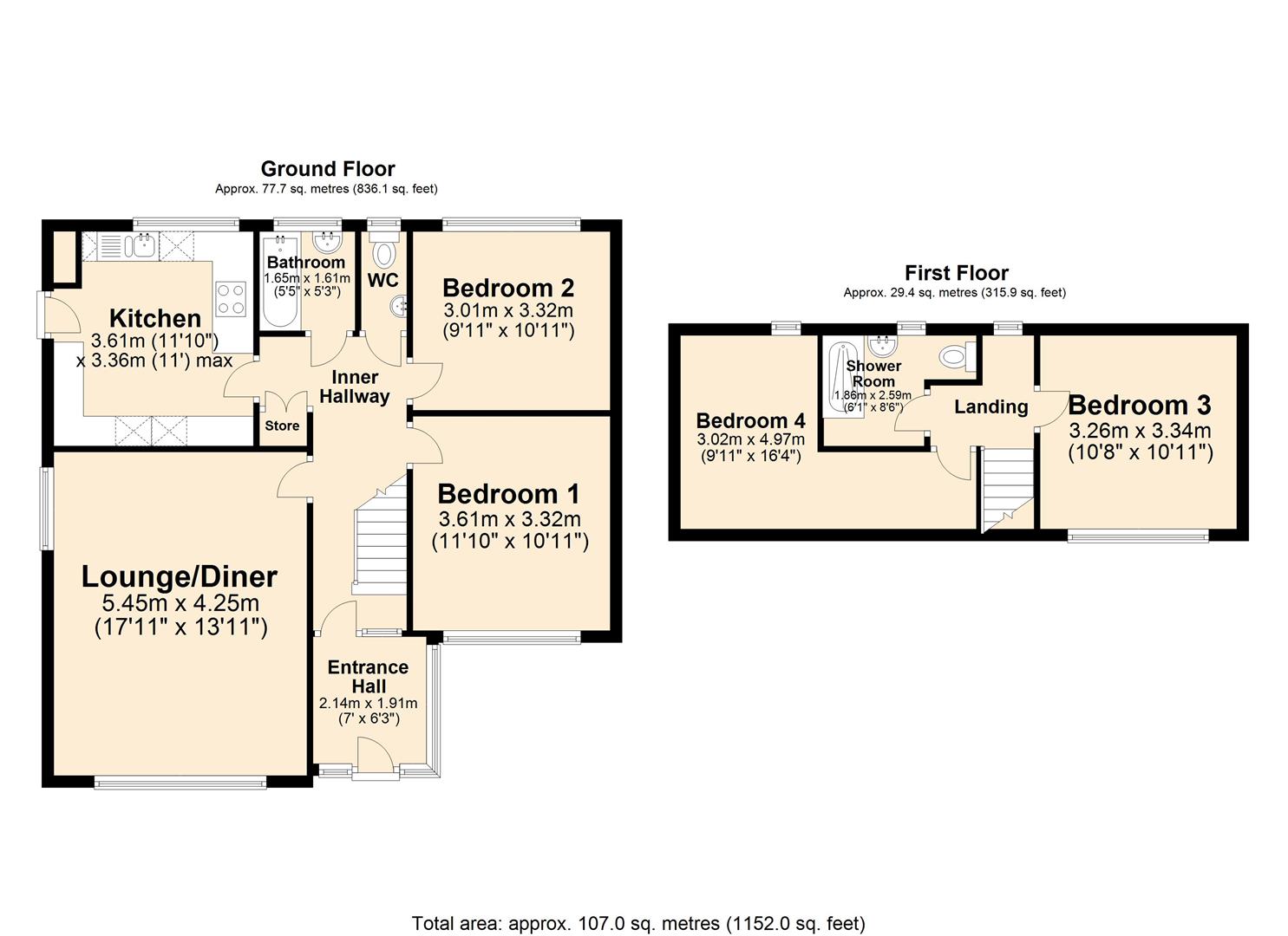 31, Hilltop Road, Chesterfield floorplan