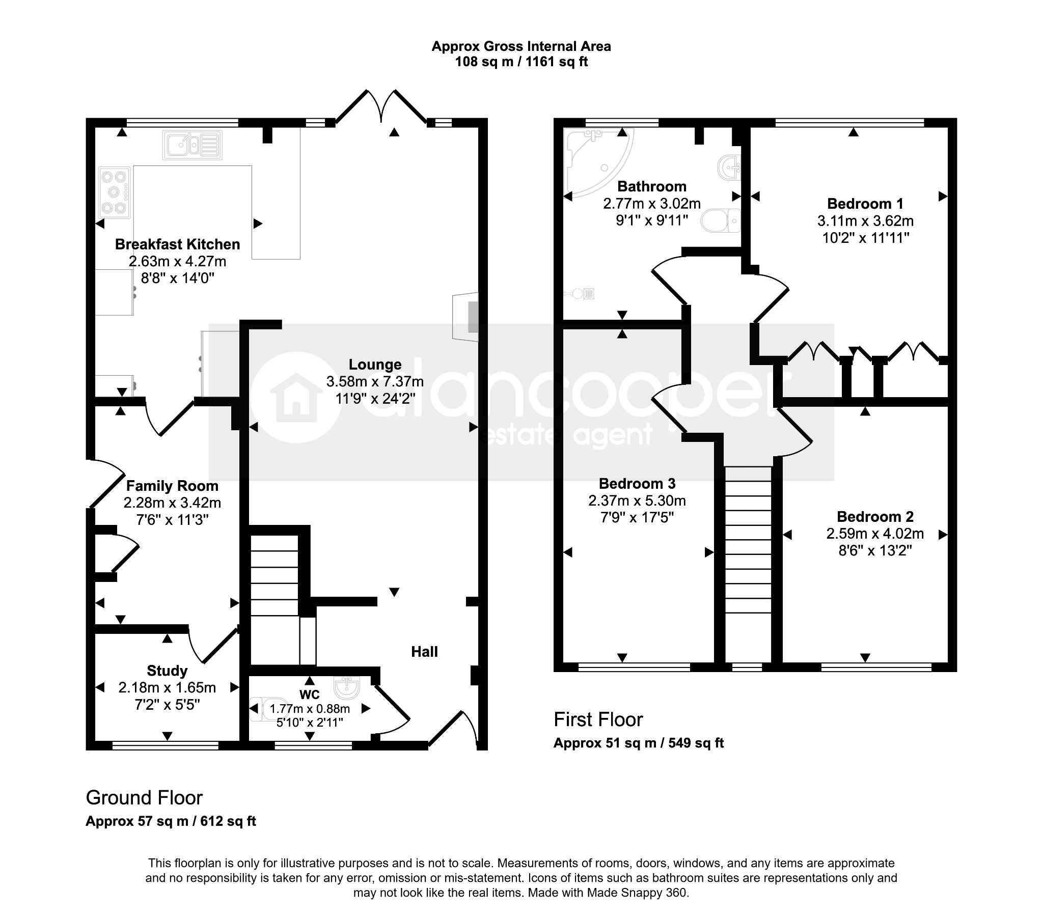 Nuneaton, Warwickshire floorplan