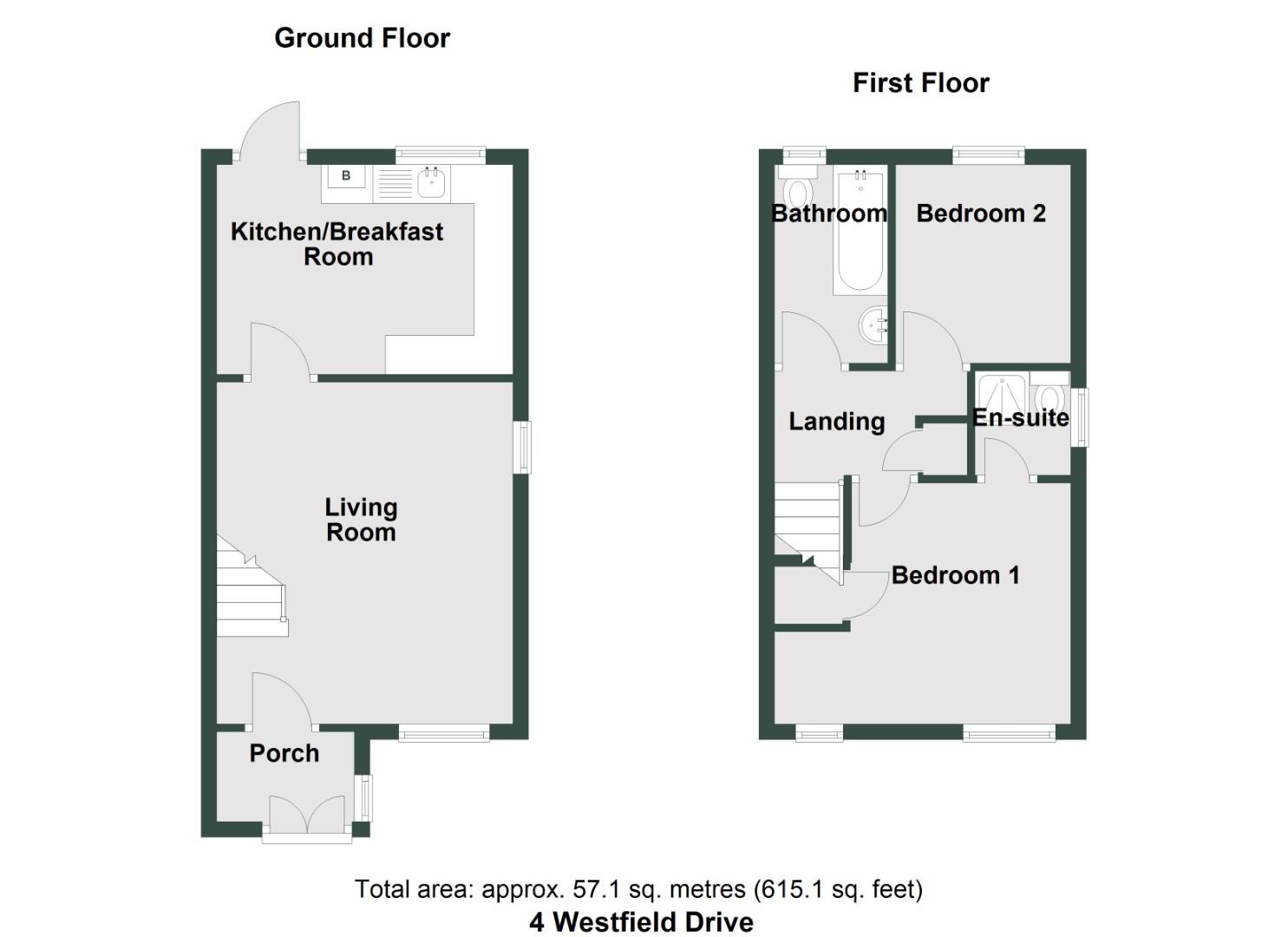 4, Westfield Drive, Penarth floorplan