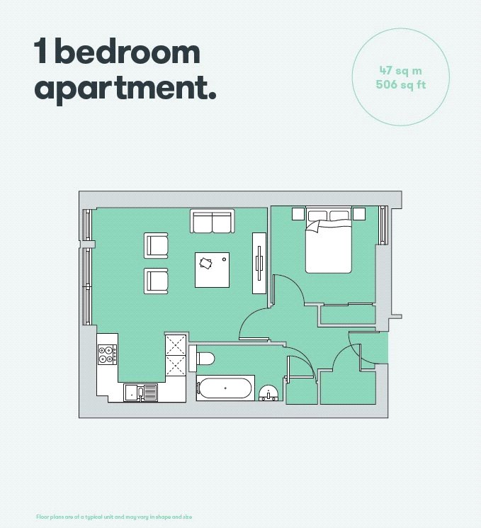 1 Bedrooms Flat to rent in Canal Walk, Edinburgh, Midlothian EH3
