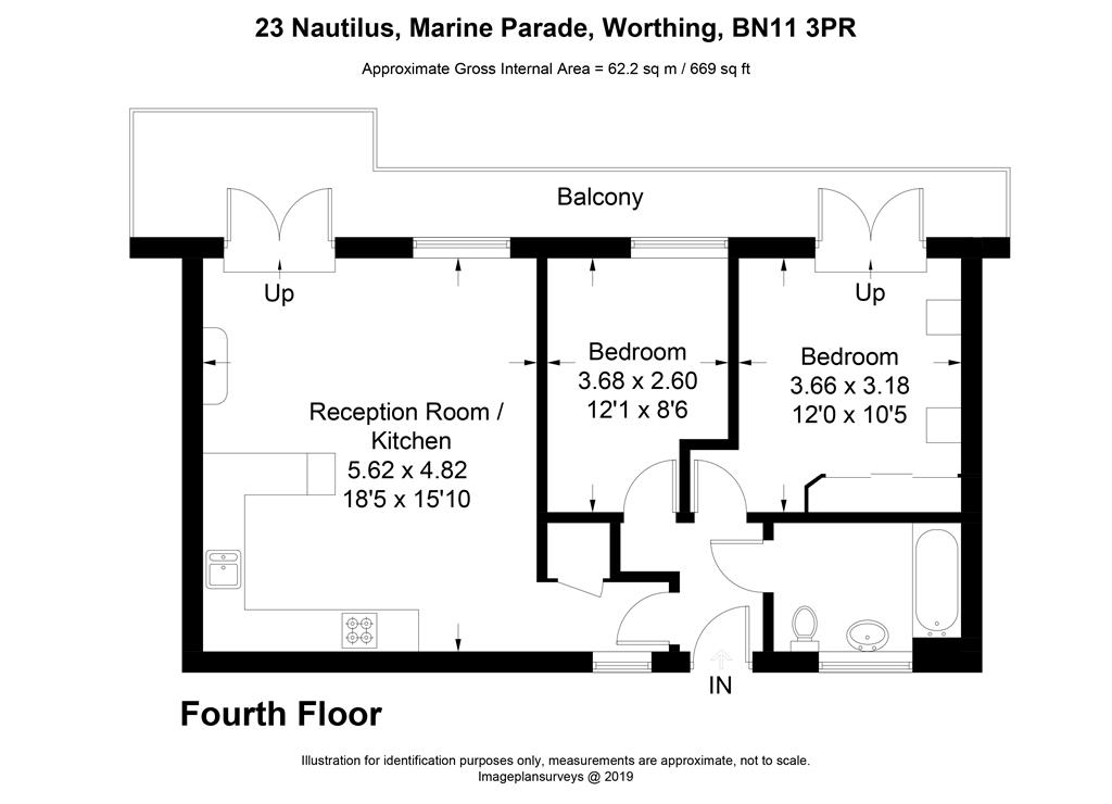 2 Bedrooms Flat for sale in Marine Parade, Worthing, West Sussex BN11