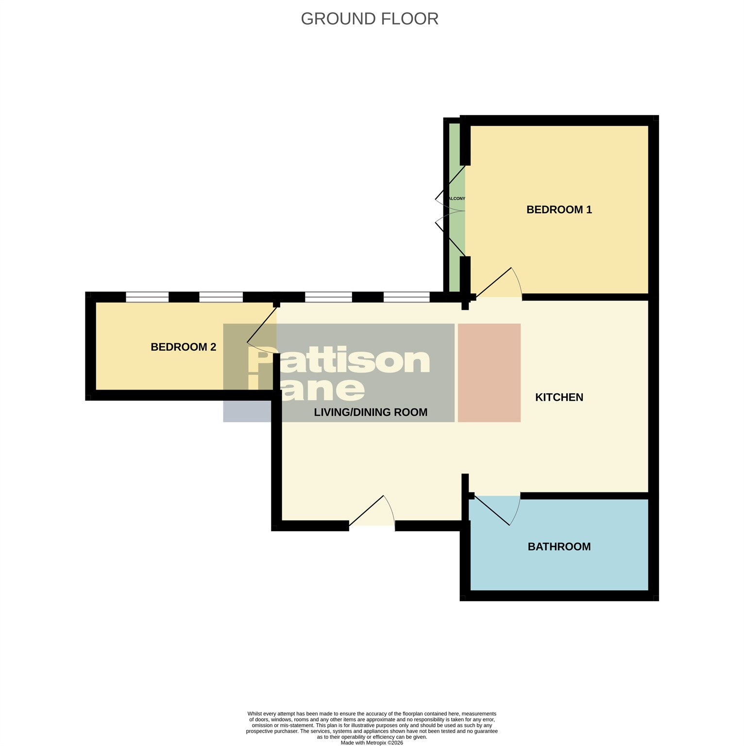 Flat 5, 21, Harborough Road, Rushden floorplan