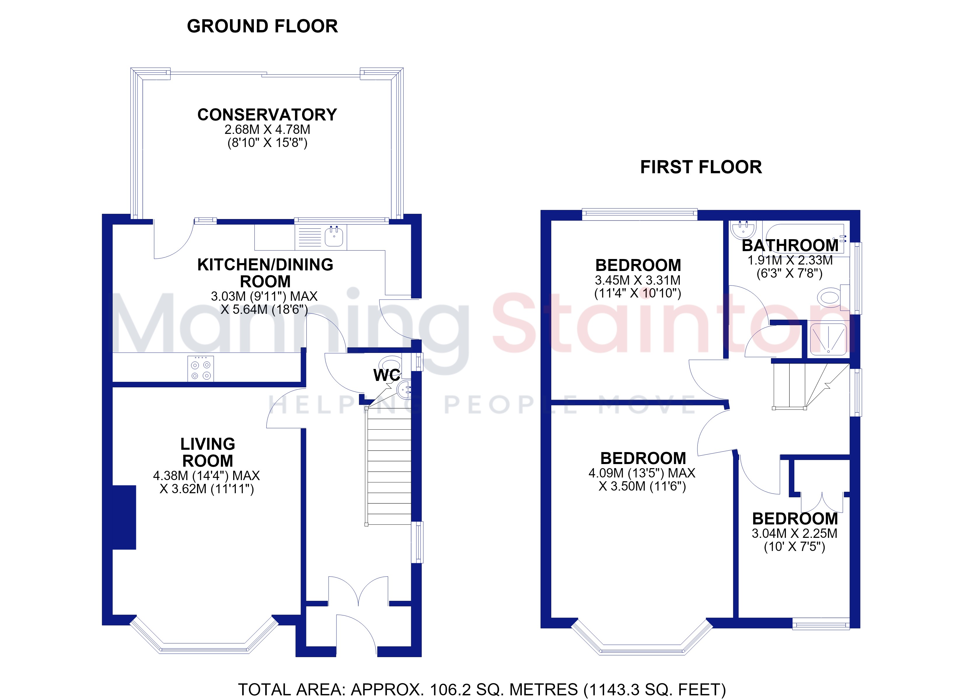 Chelwood Grove, West Yorkshire floorplan