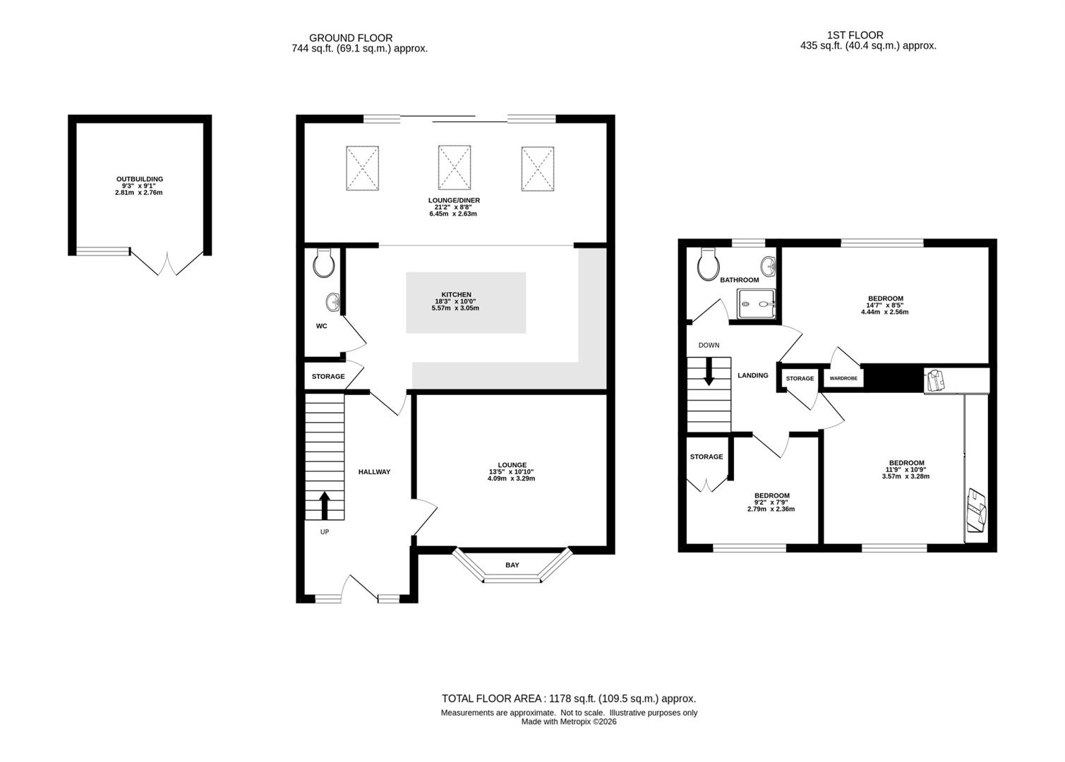 131, Danes Way, Brentwood floorplan